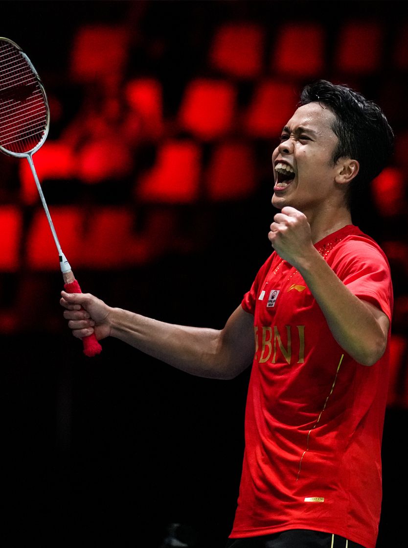 anthony sinisuka ginting racket