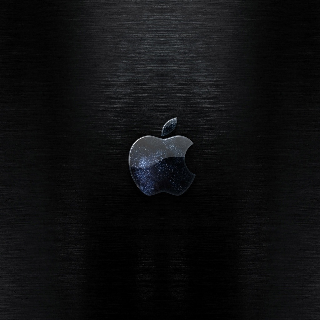 Dark Apple logo. iPad Wallpaper