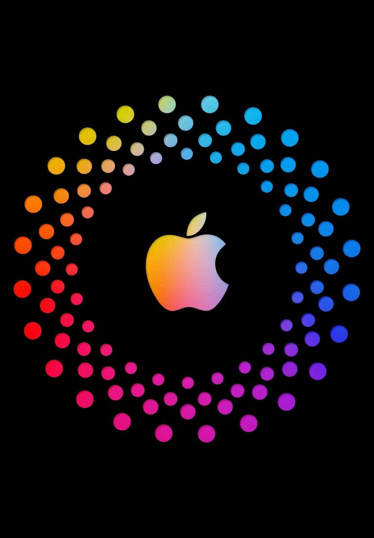 Vibrant And Sleek Design Of Apple Logo