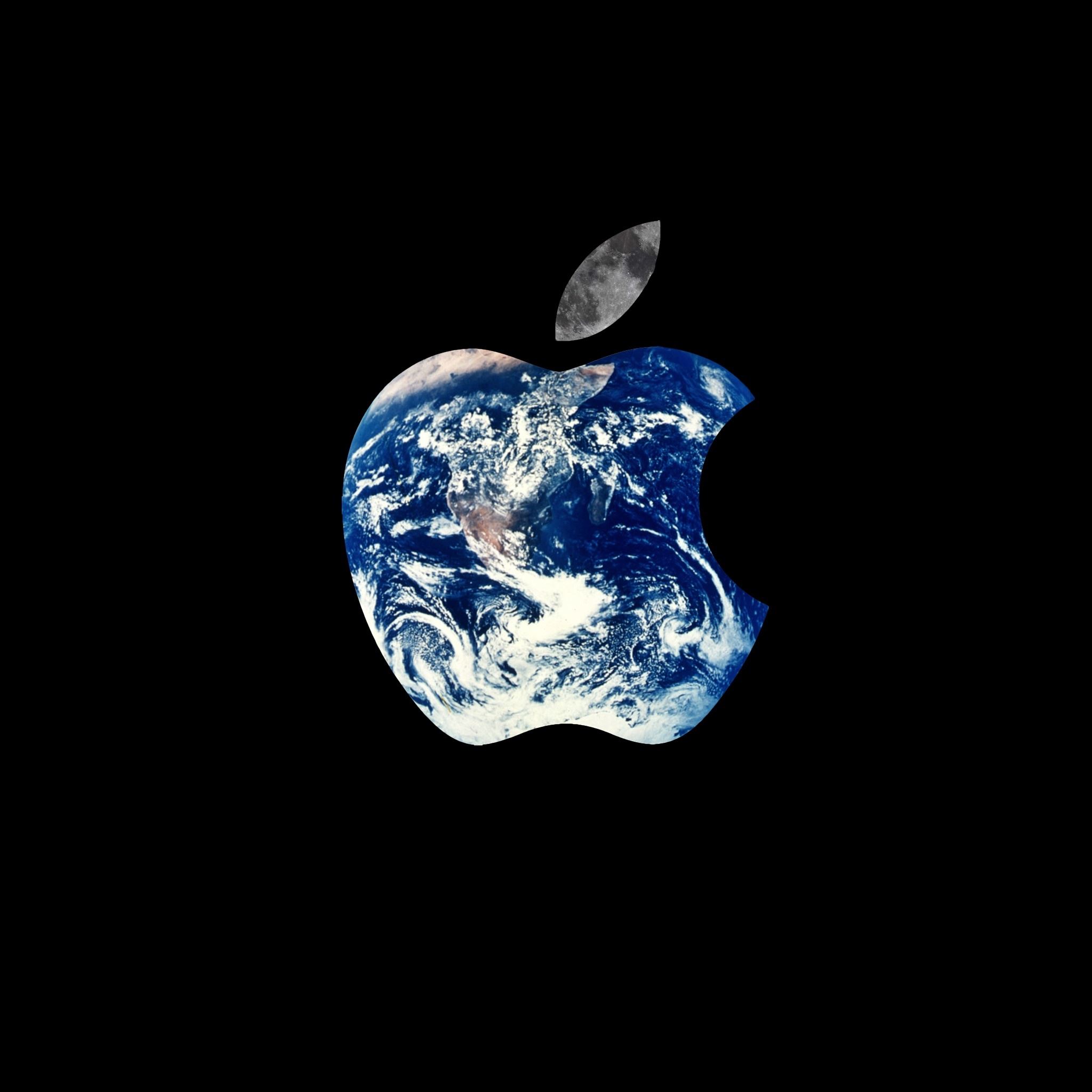 Apple Logo World iPad Air Wallpaper