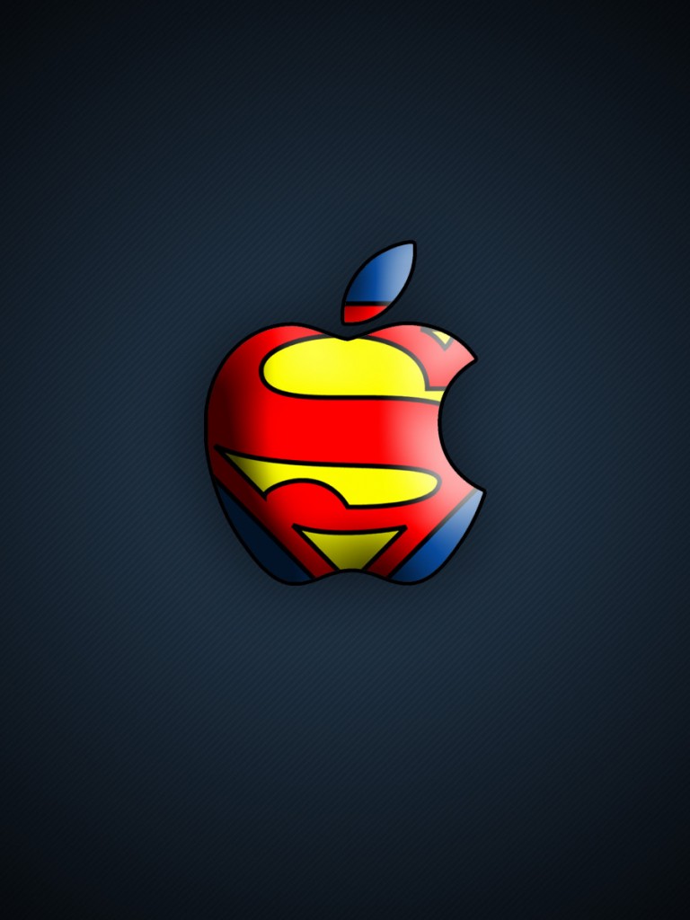 Superman Apple Logo Wallpaper 366 Non