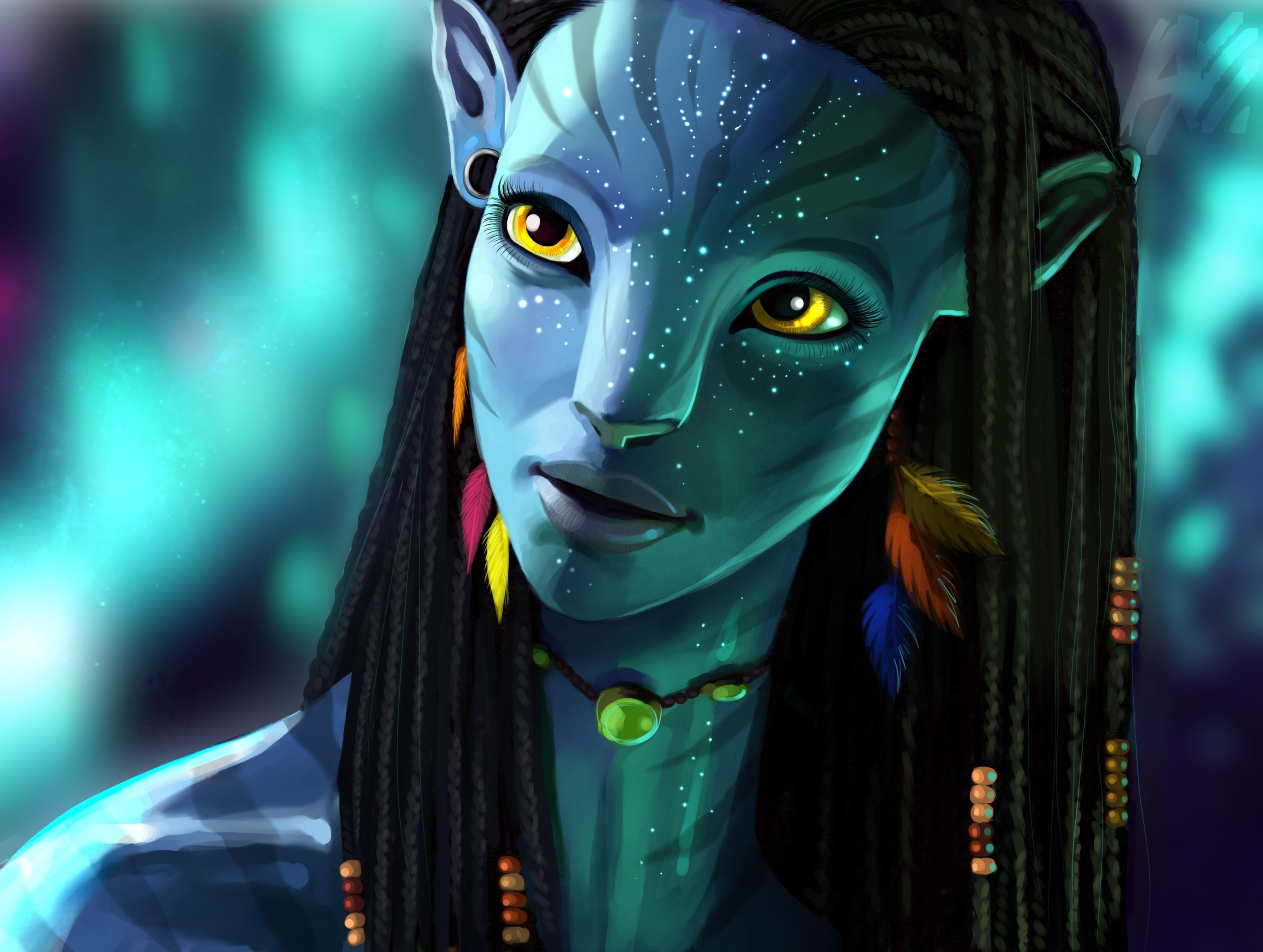 Wallpaper Avatar, Neytiri, Avatar