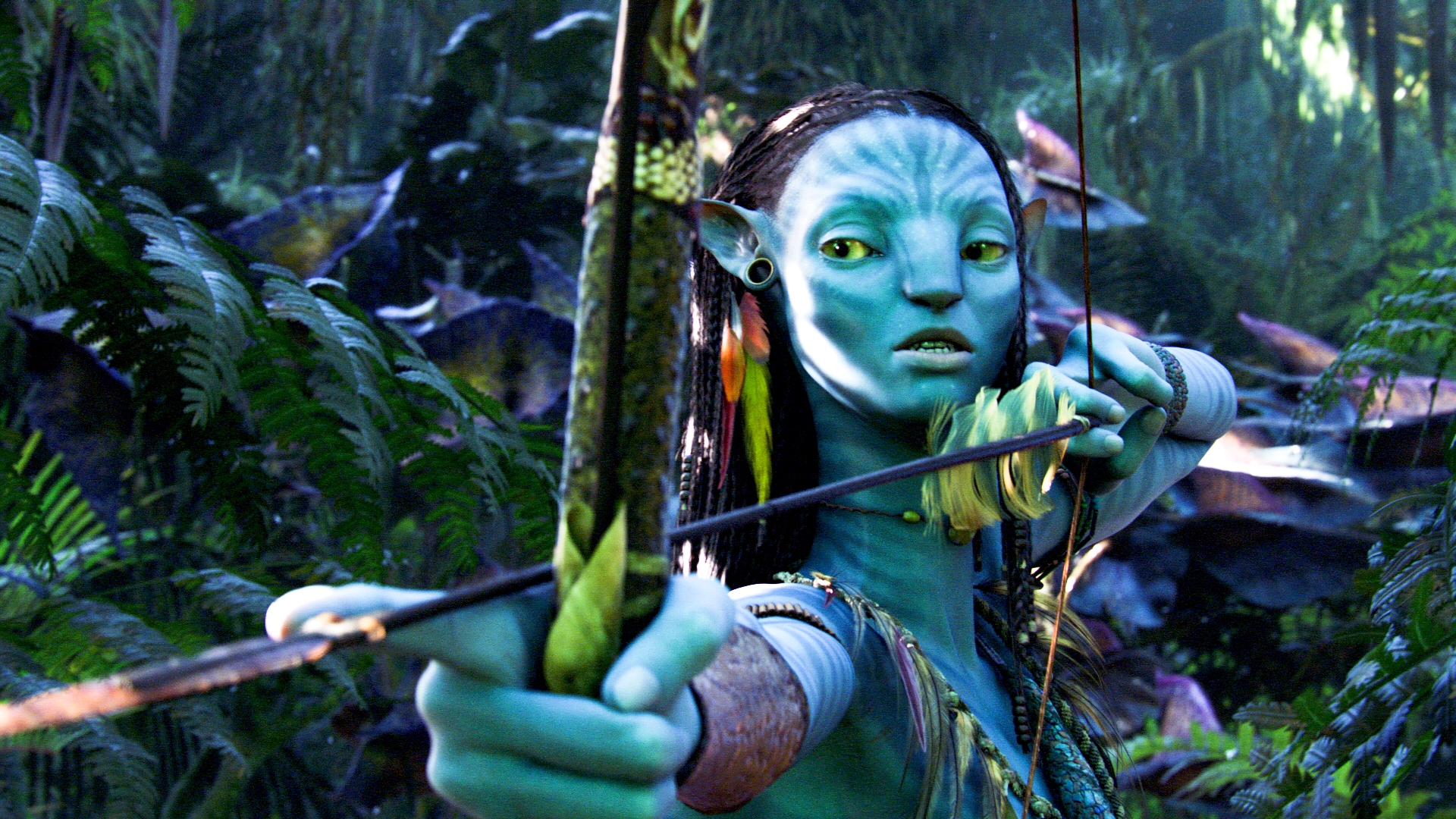 Neytiri in Action HD Wallpaper