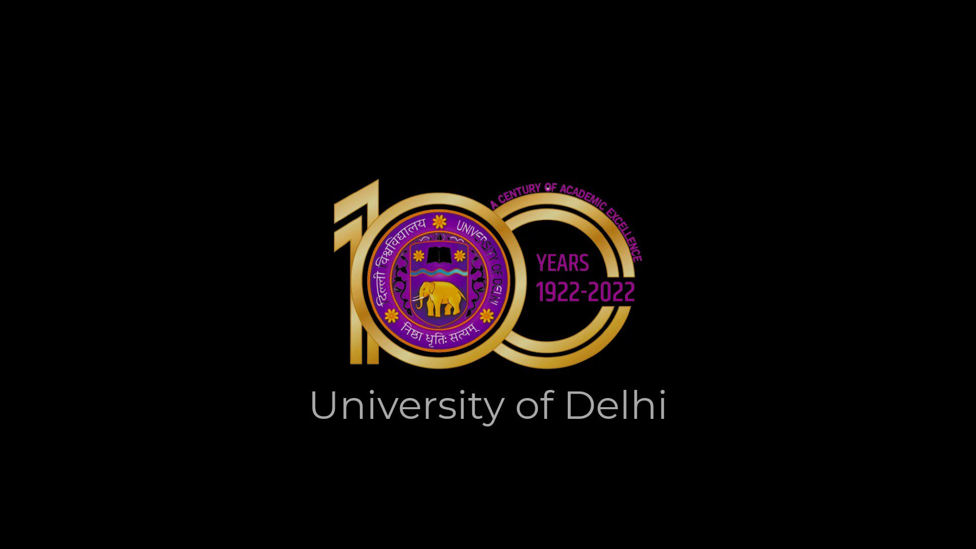 University of Delhi's Message