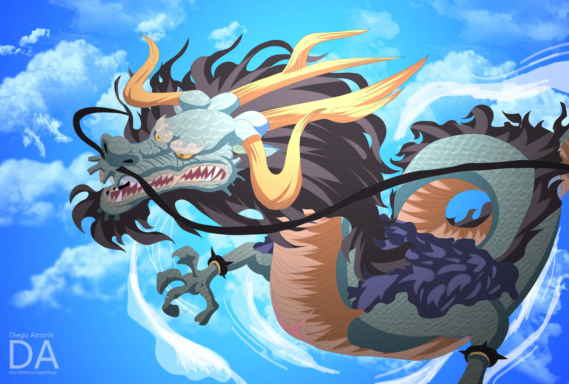 Kaido Dragon Villain One Piece Wano 4k