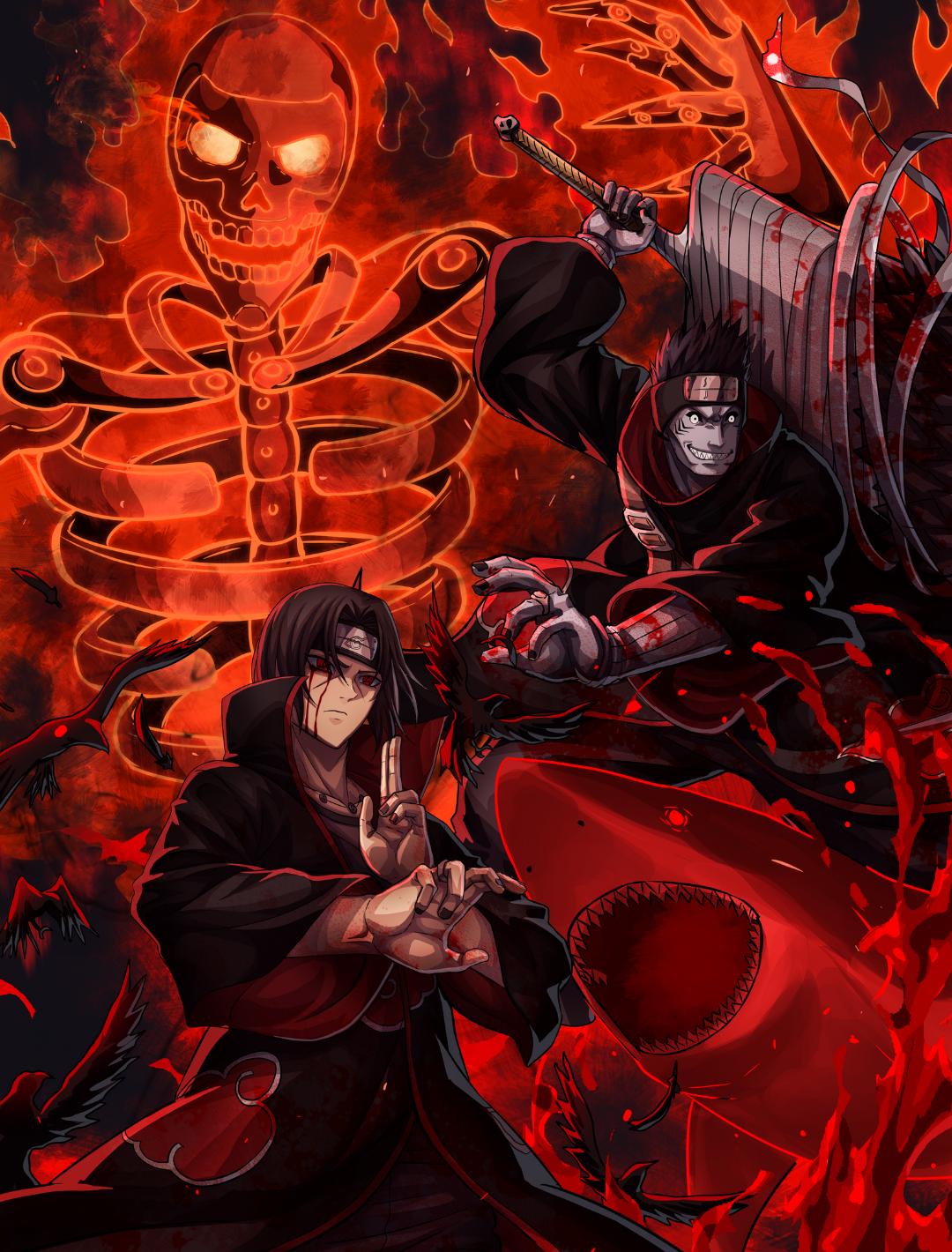 Itachi x Kisame Card Sleeves 70 PCS