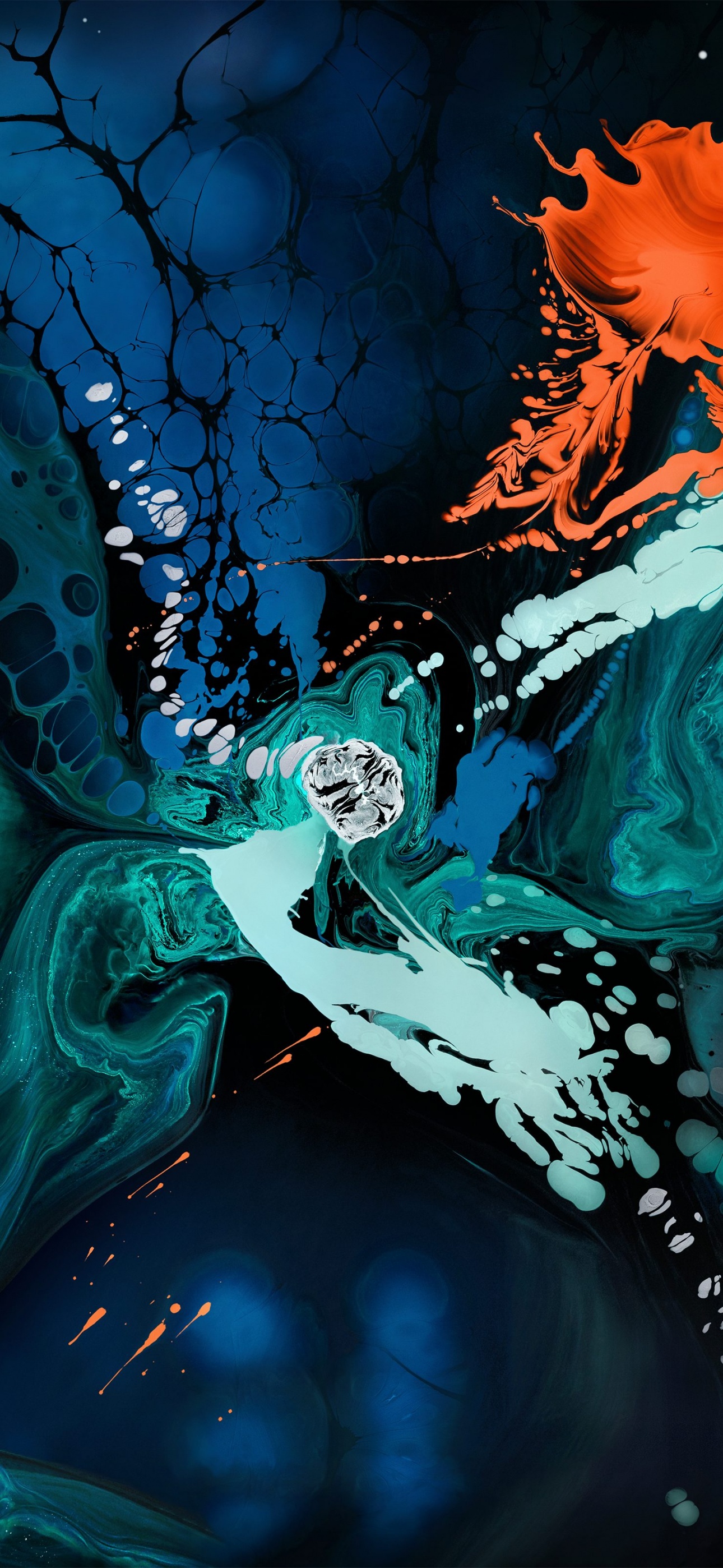 iPad Pro Wallpaper 4K, Colorful, Liquid