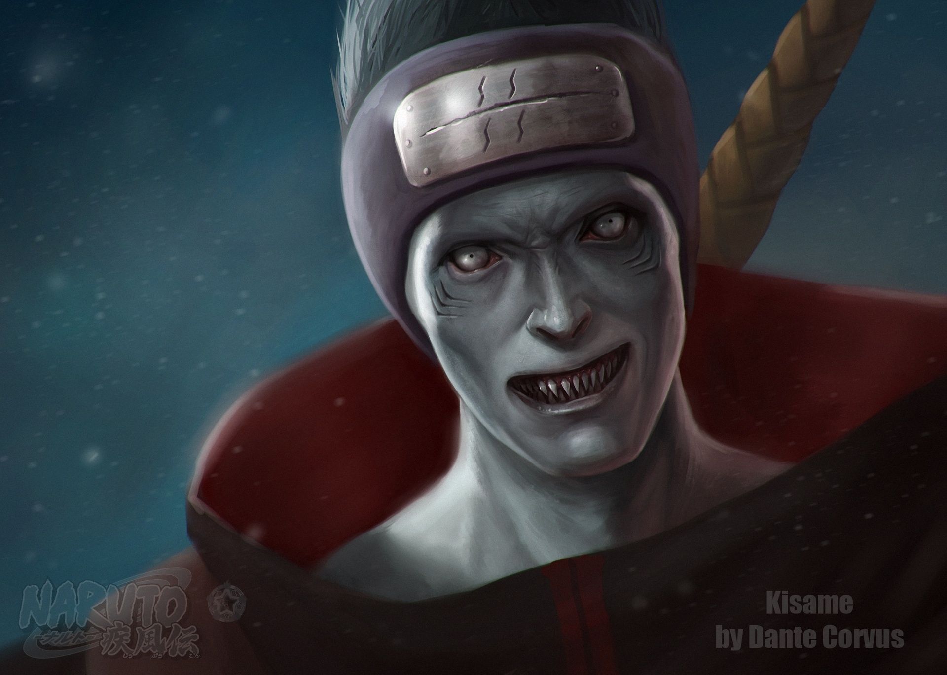 Wallpaper monster, art, fangs, guy