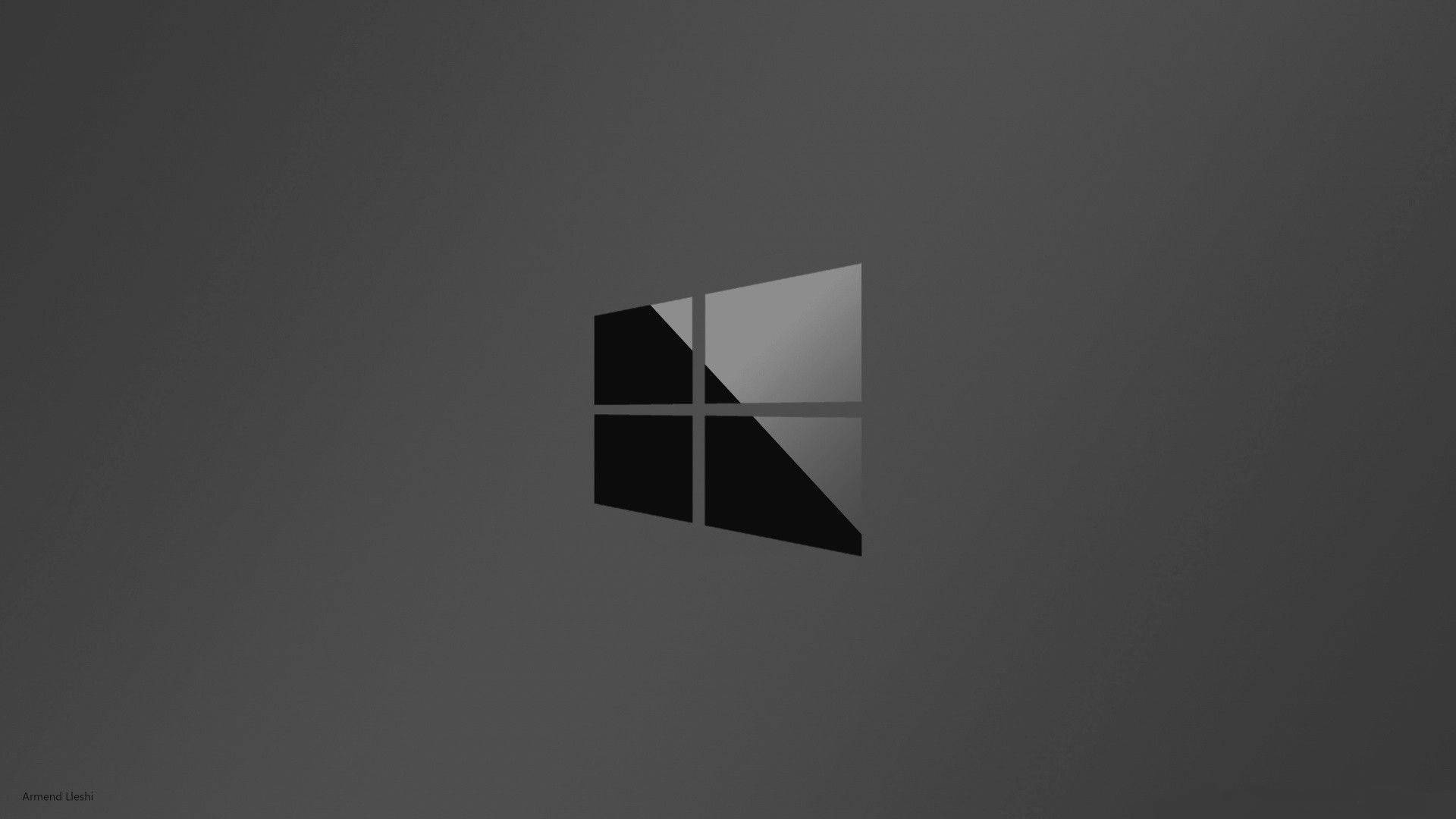 Shiny Black Windows 10 HD Wallpaper