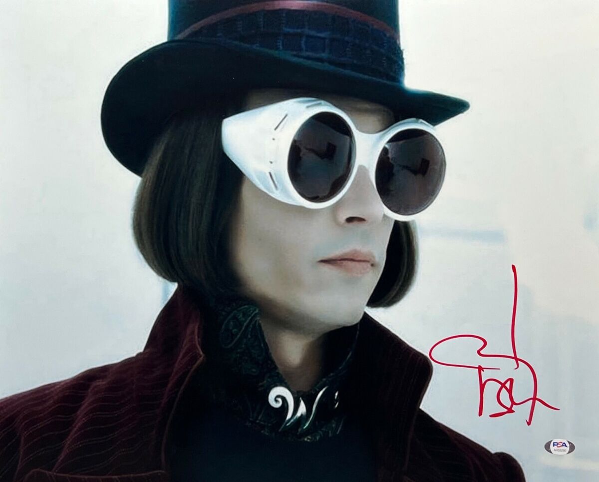 Johnny Depp Signed 16x20 Photo *Willy