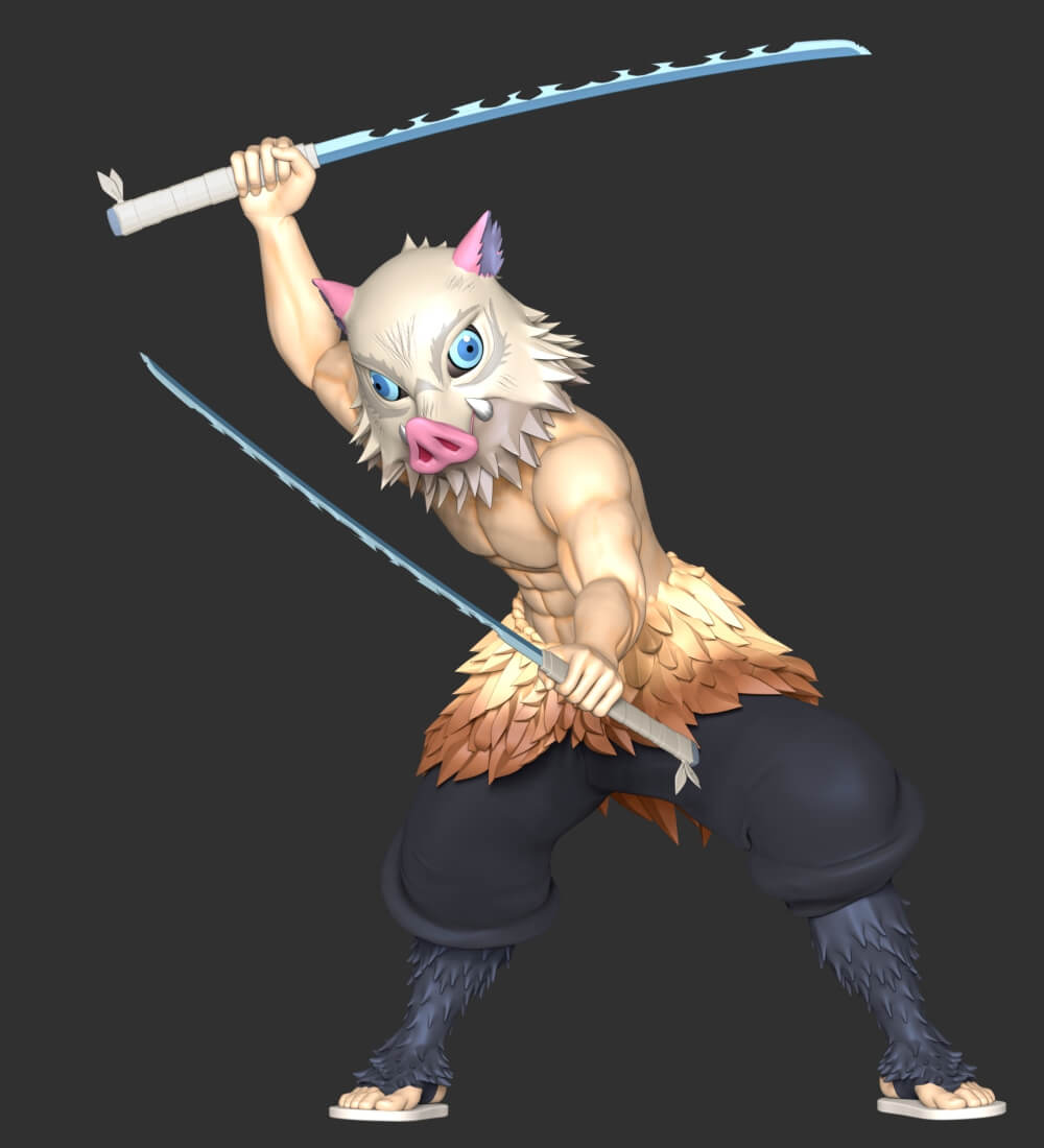 Demon Slayer Hashibira 3D