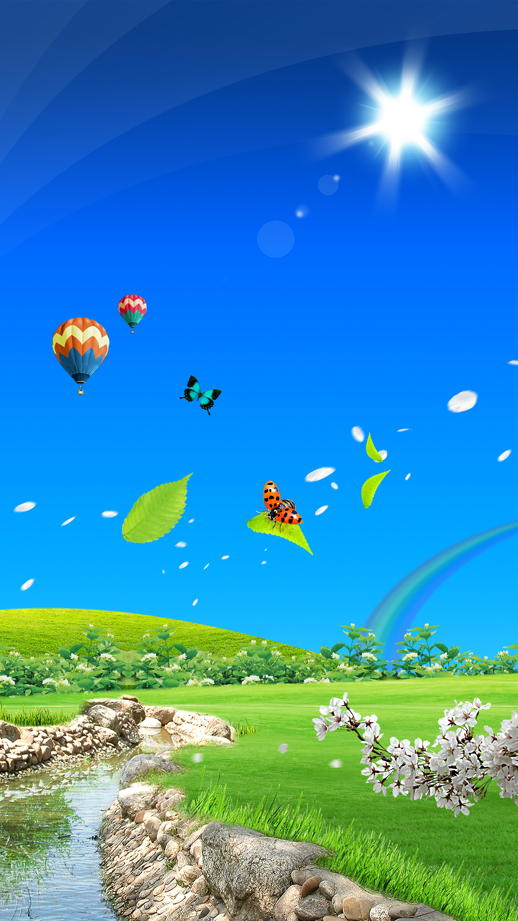 Some Frutiger Aero phone wallpaper I designed today