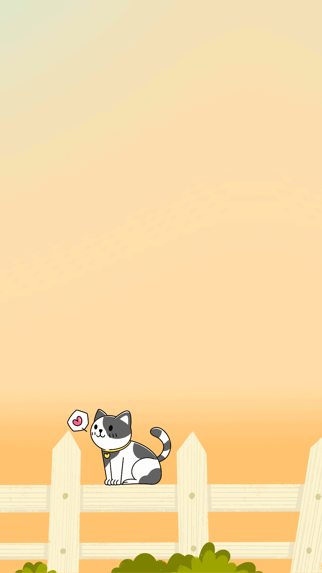 Purr Fectly Cute Cat IPhone Wallpaper