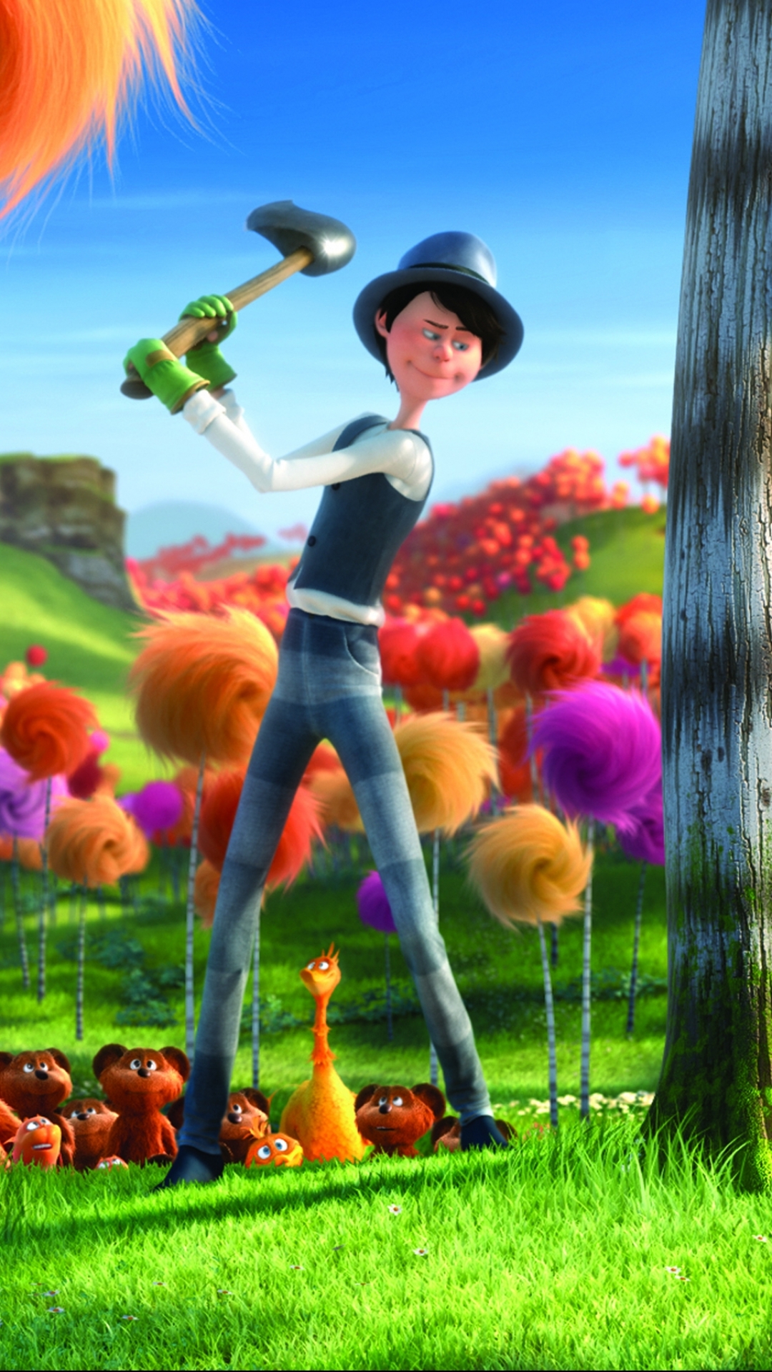 The Lorax iPhone Wallpaper Featuring