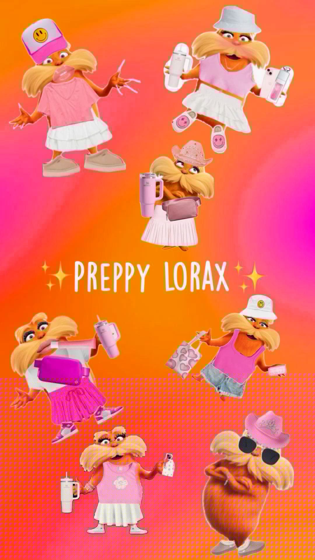 Preppy Lorax Wallpaper