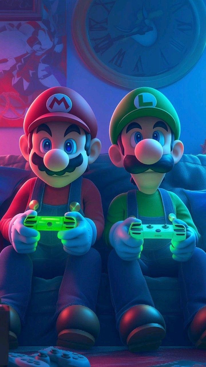 Super mario and luigi, Super mario art