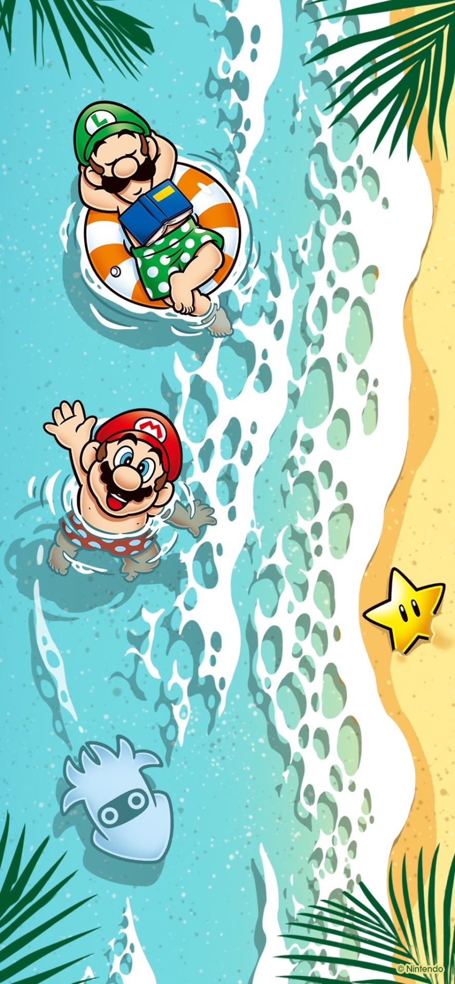 summer wallpaper from nintendo japan
