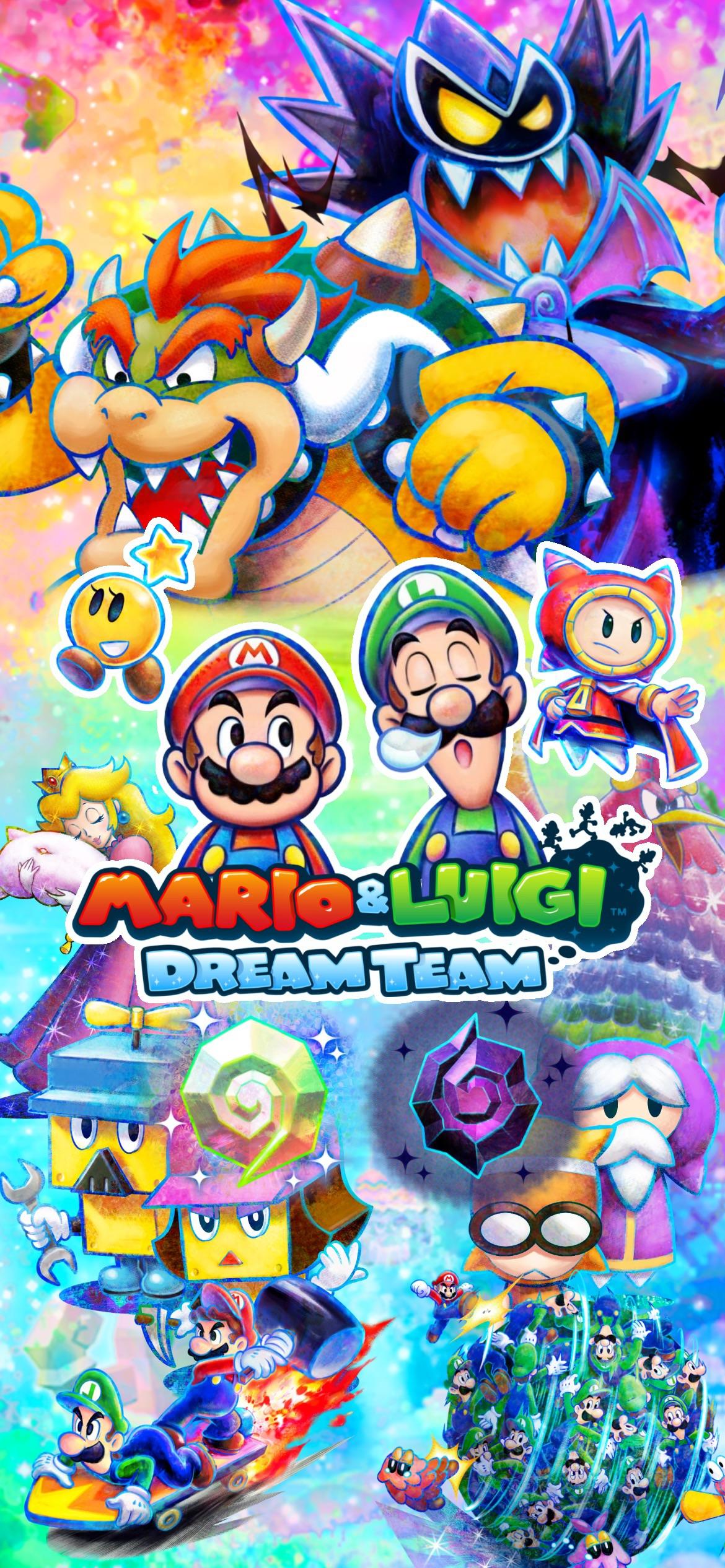 Mario & Luigi Wallpaper I made, r