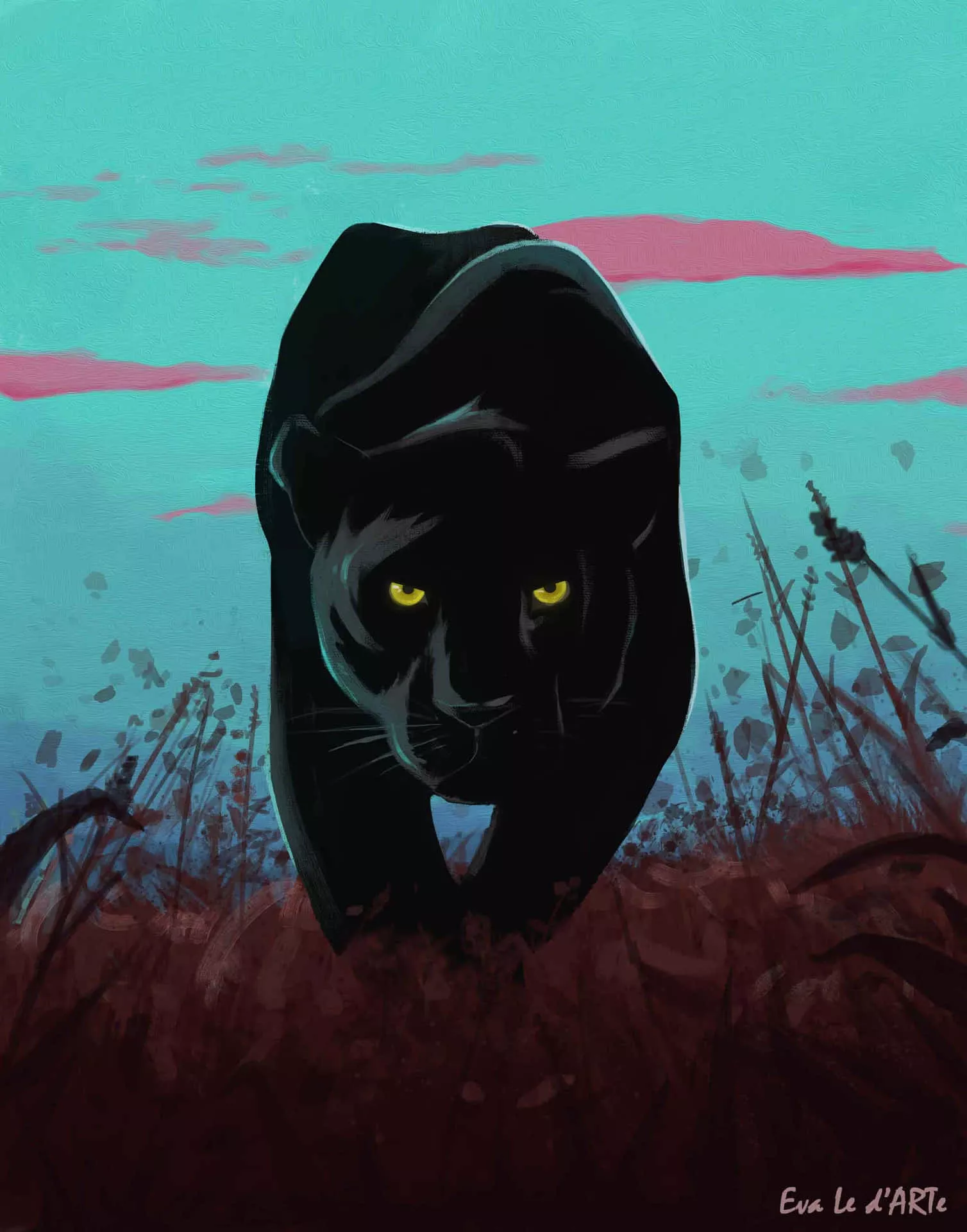 Majestic Cool Black Panther Wallpaper