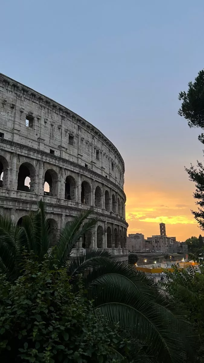 Colosseum sunset iPhone wallpaper Rome