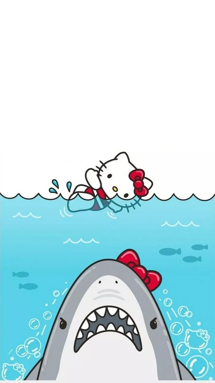 Hello Kitty Jaws Wallpaper