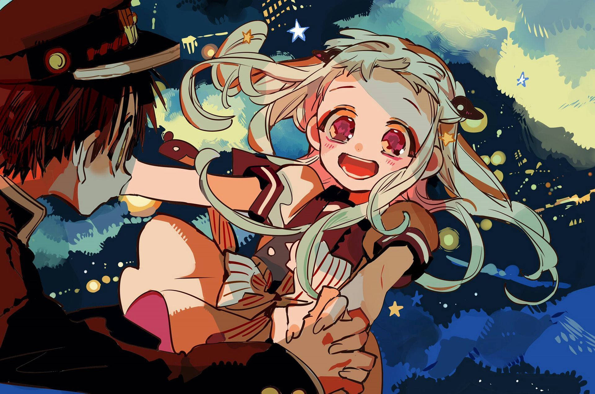 Holding Hands Nene And Hanako Kun