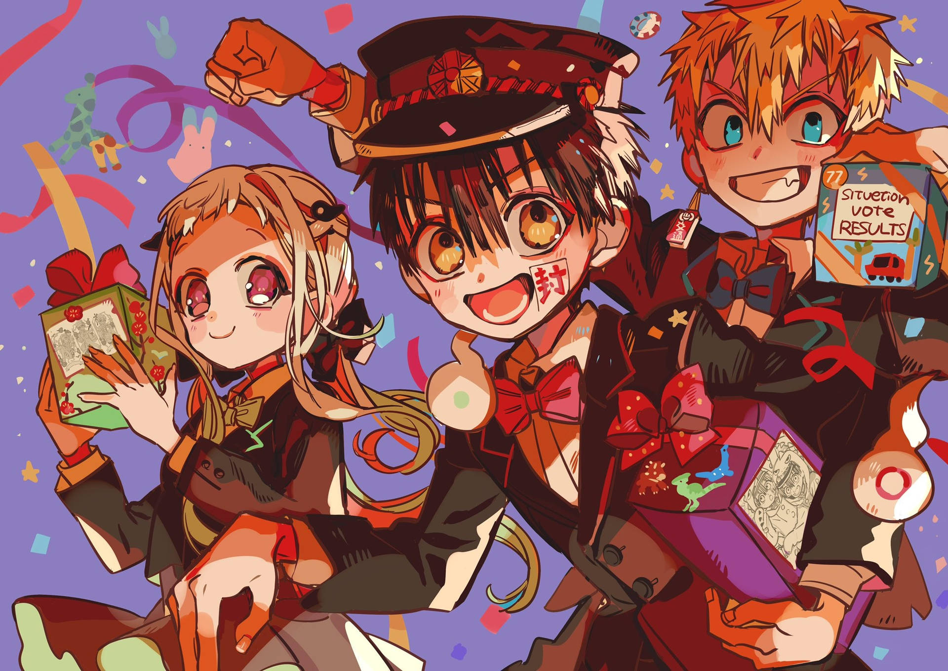 Cheerful Nene Kou And Hanako Kun