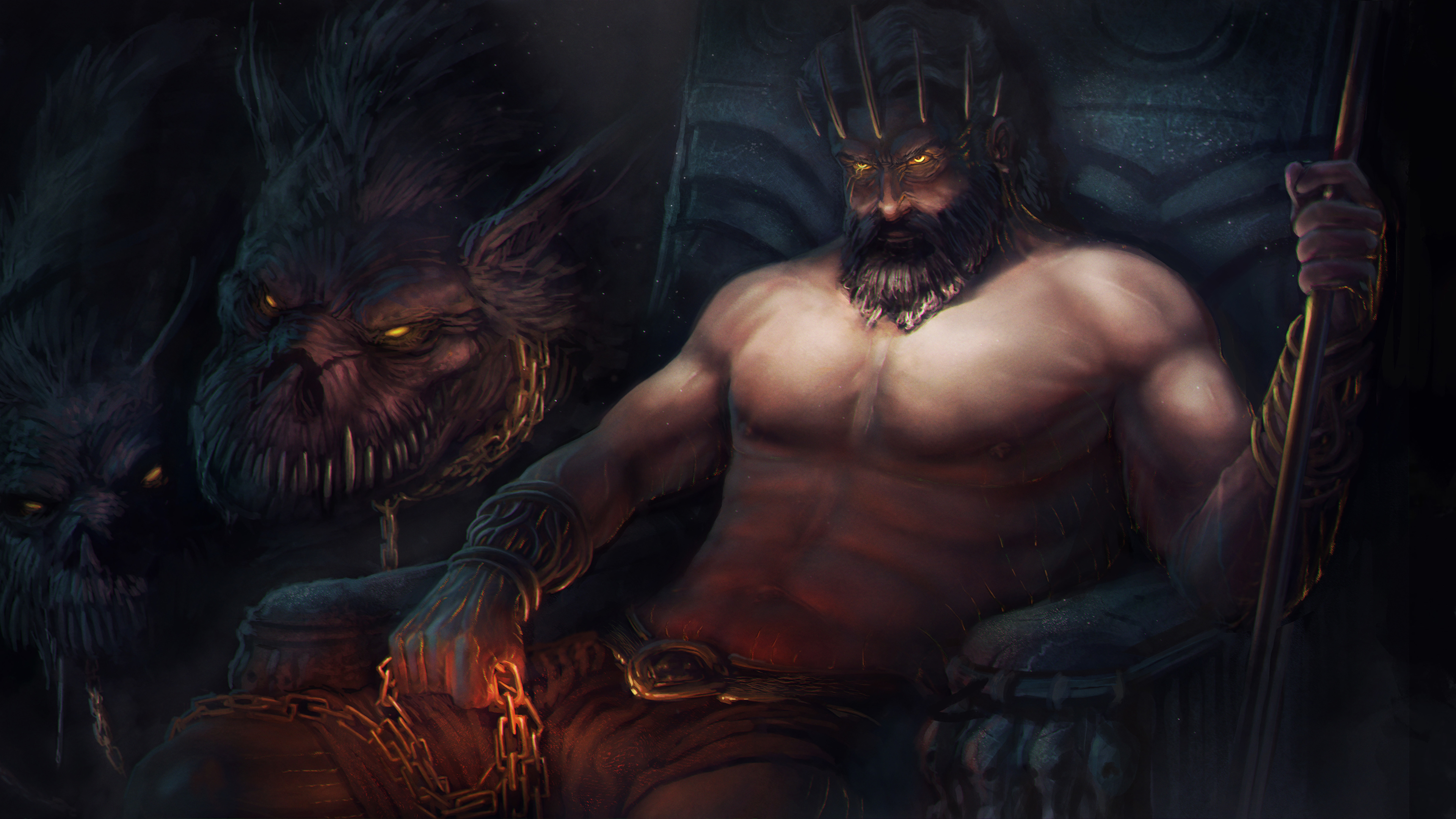books monster Man Throne War of 3840x2160