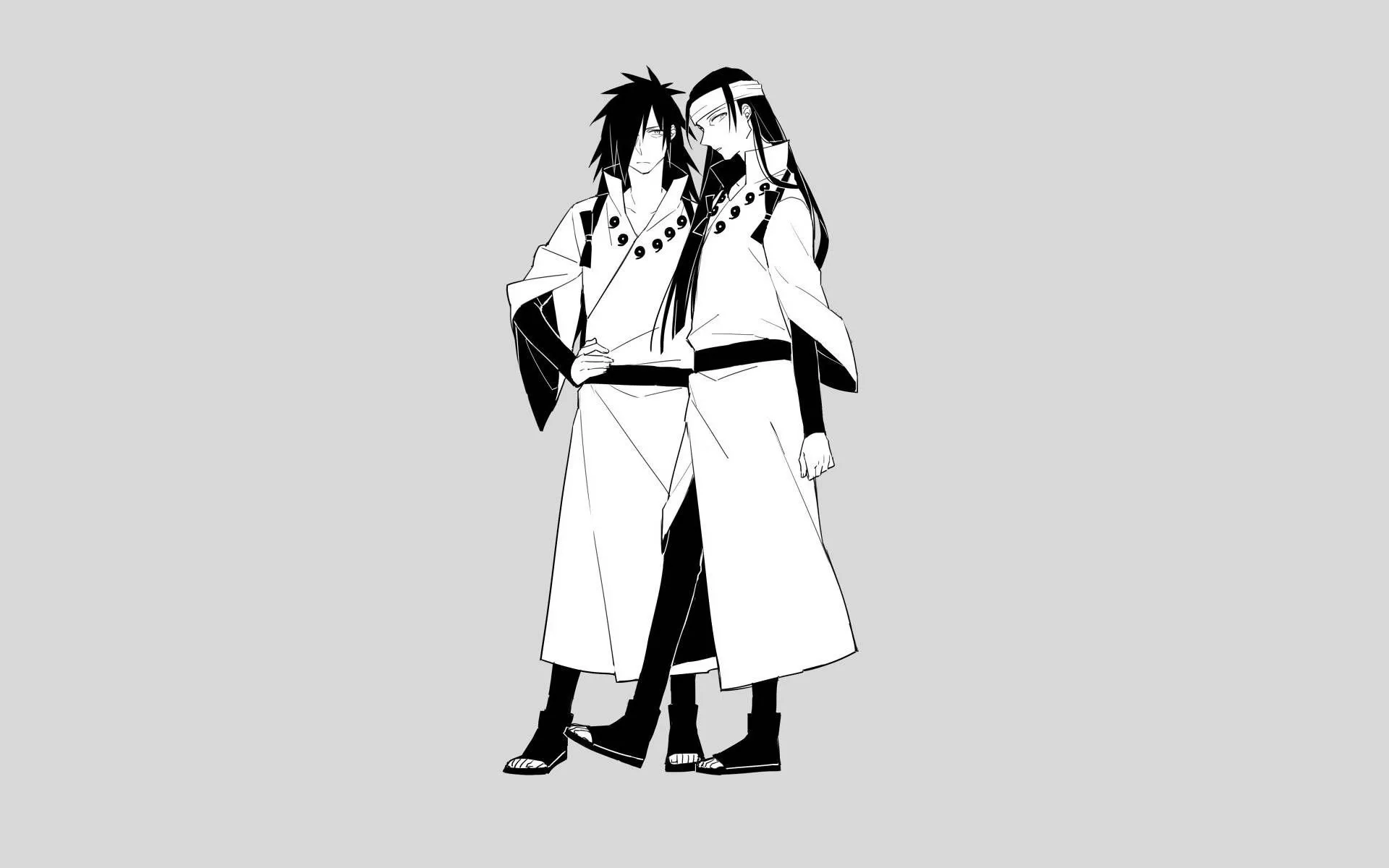 Madara And Hashirama Black
