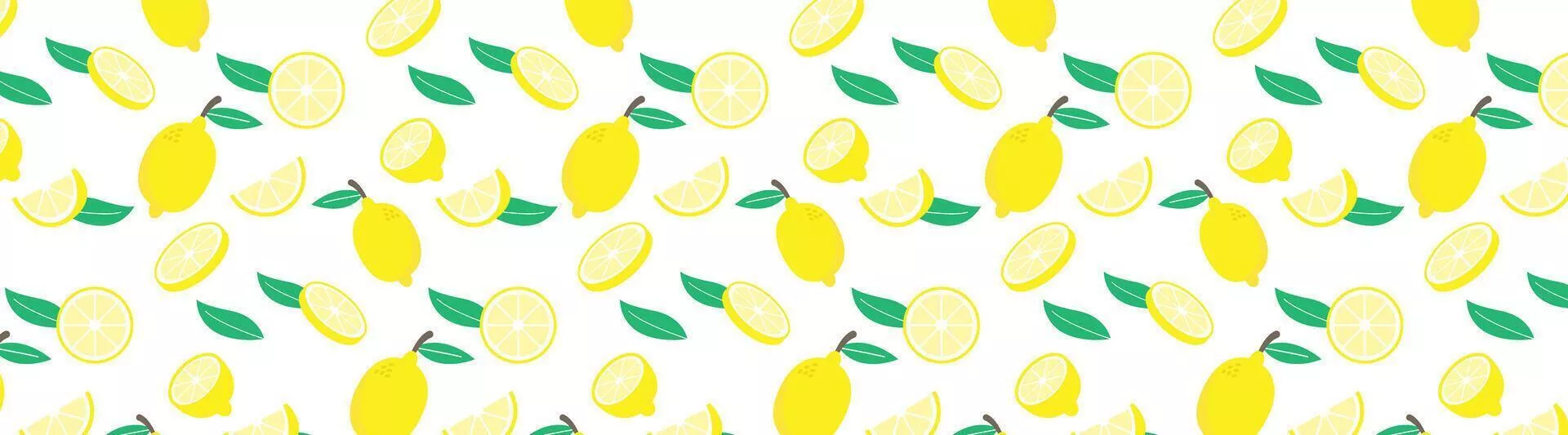 fresh and cute lemon seamless pattern