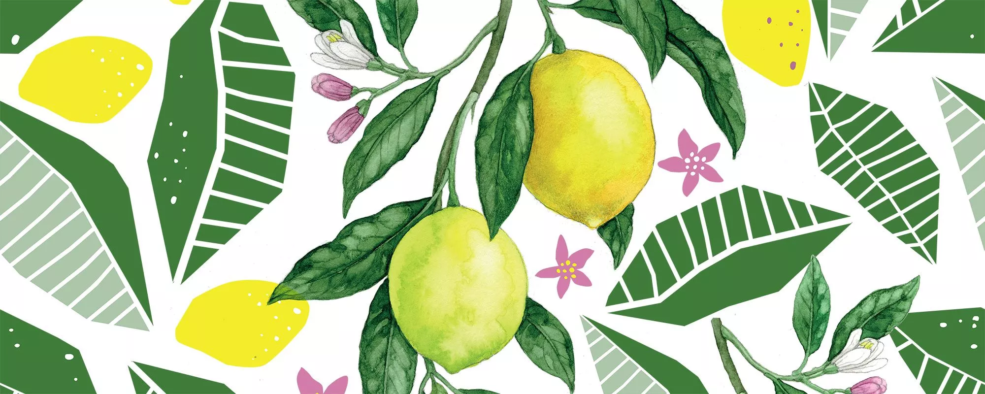 pop art lemonlicious, bespoke wallpaper