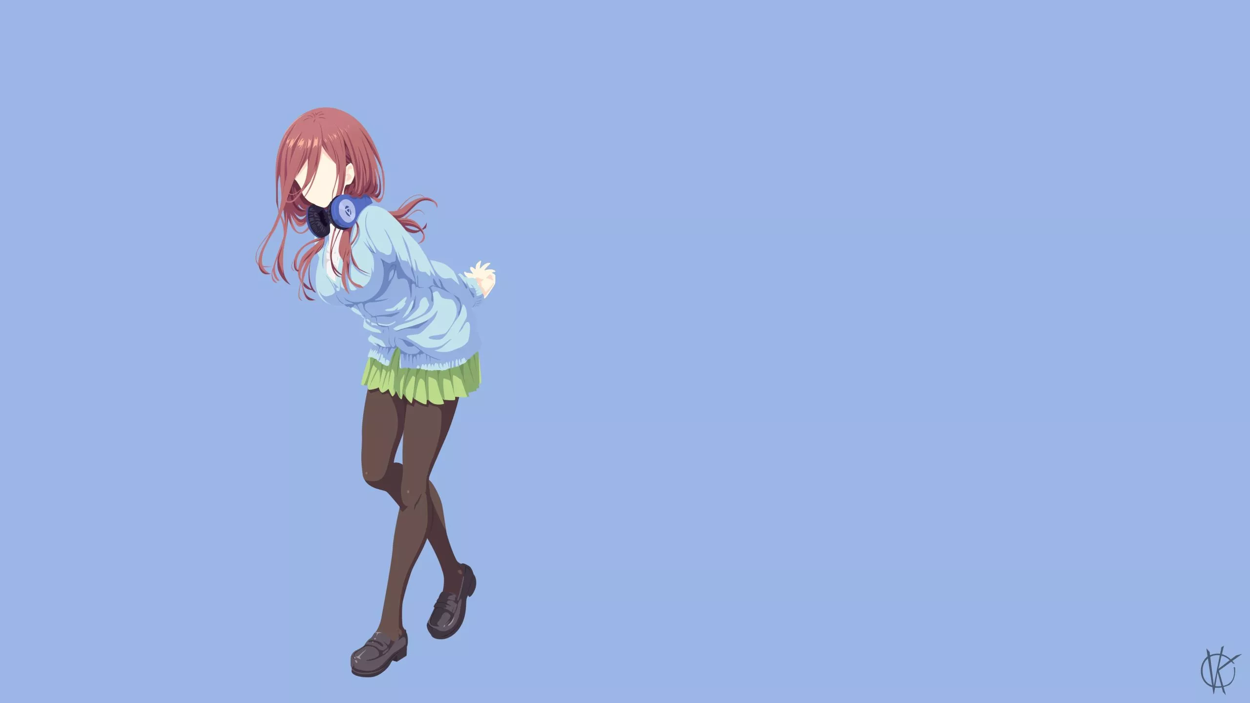 Miku Nakano. Desktop wallpaper. 2560x1440