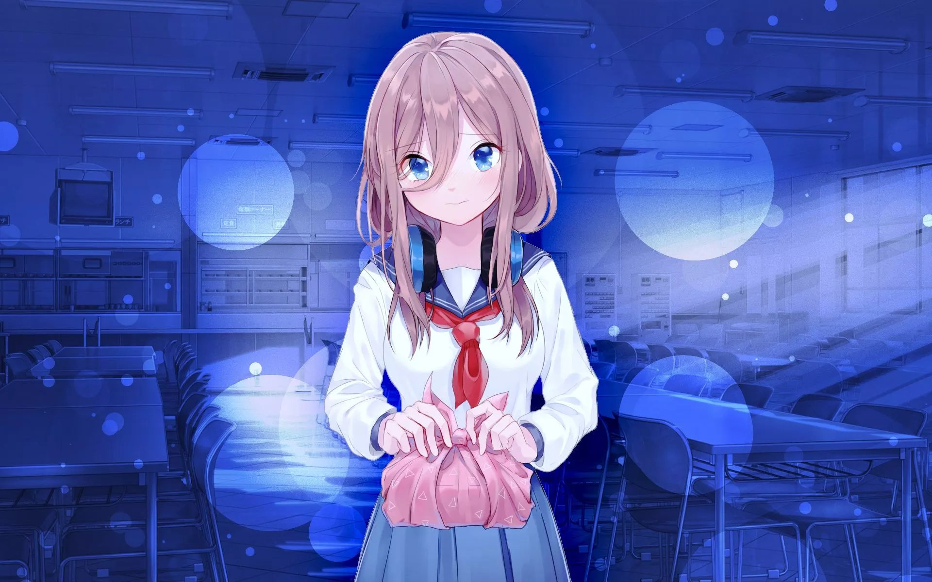 Wallpaper Sailor Uniform, Miku Nakano