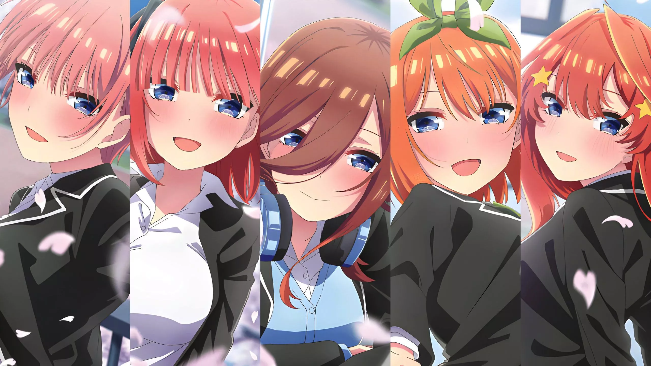 Yotsuba Nakano Ichika Nakano Itsuki Nakano Miku Nakano Nino Nakano HD The Quintessential Quintuplets Wallpaper