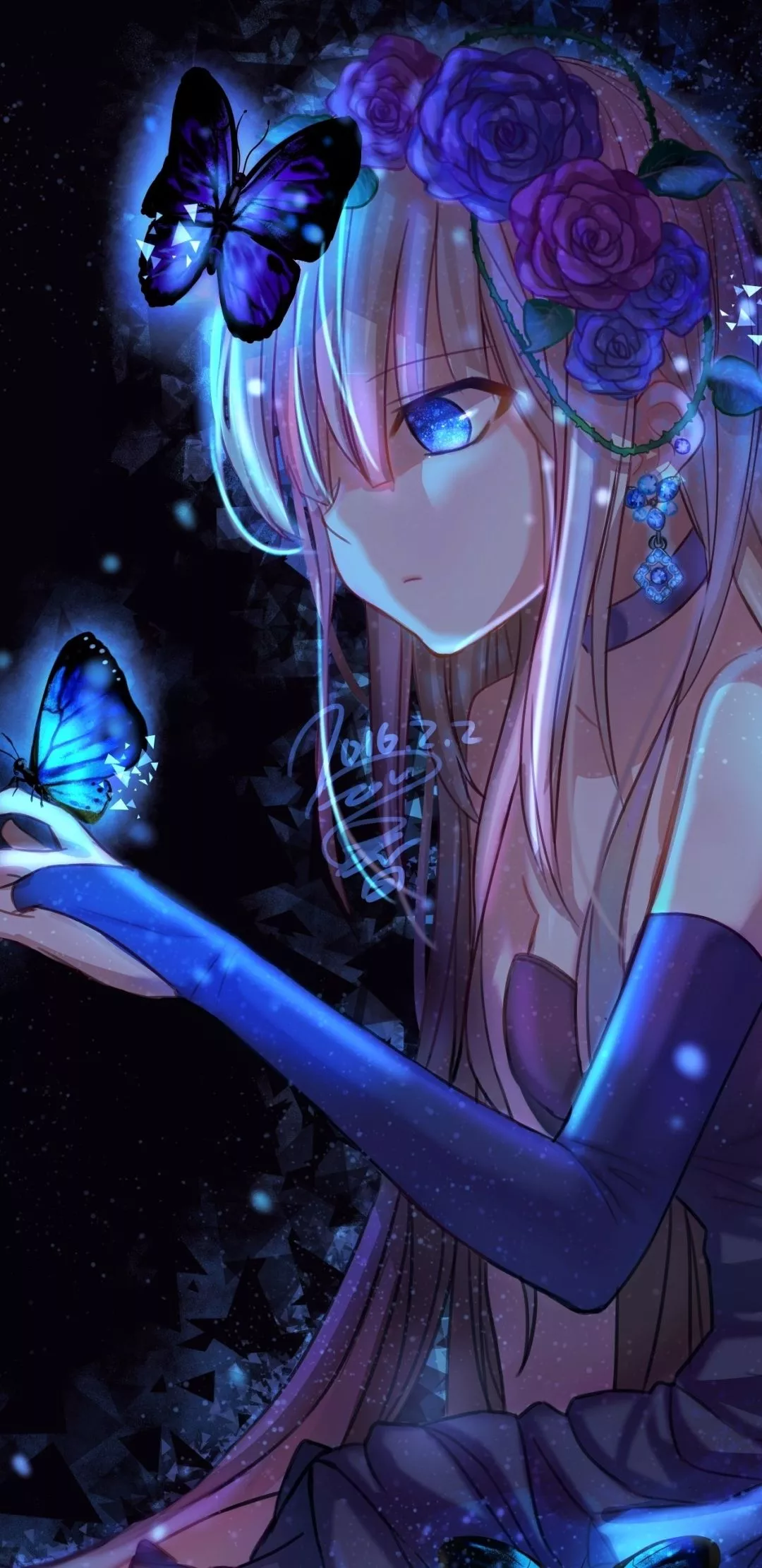 Mobile wallpaper: Anime, Butterfly