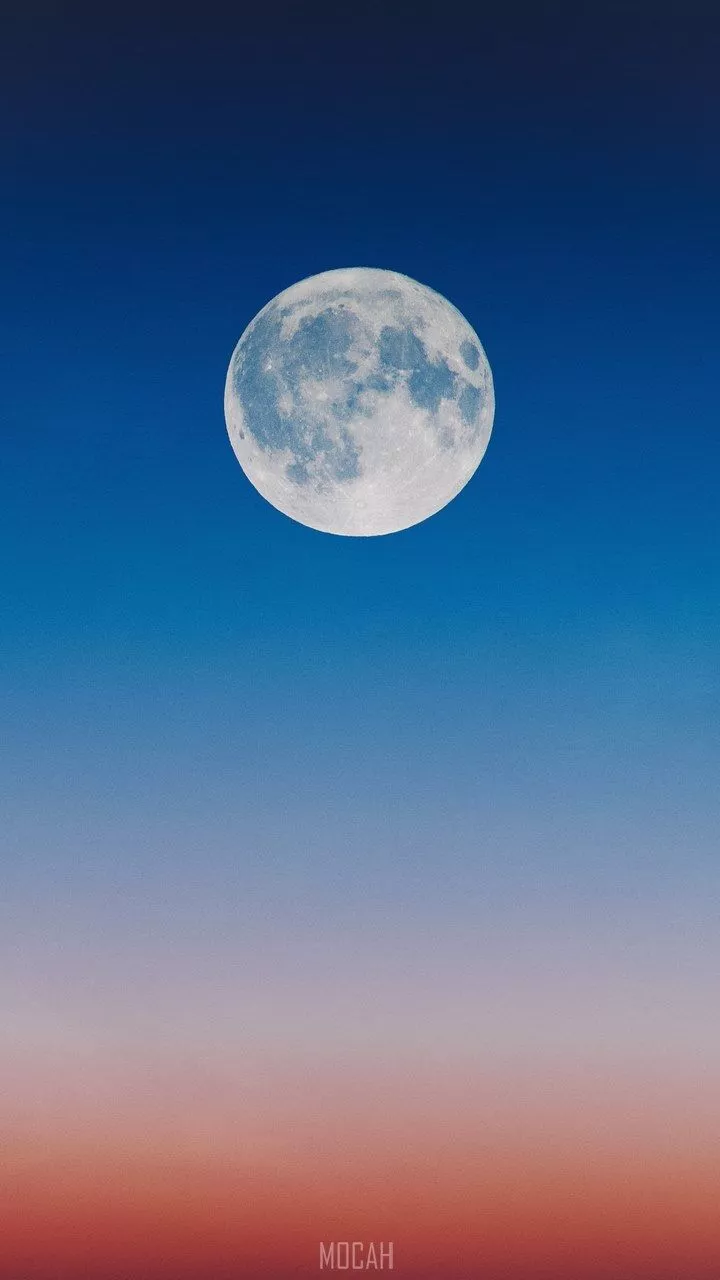 Most Popular Moon At Sunset Wallpaper