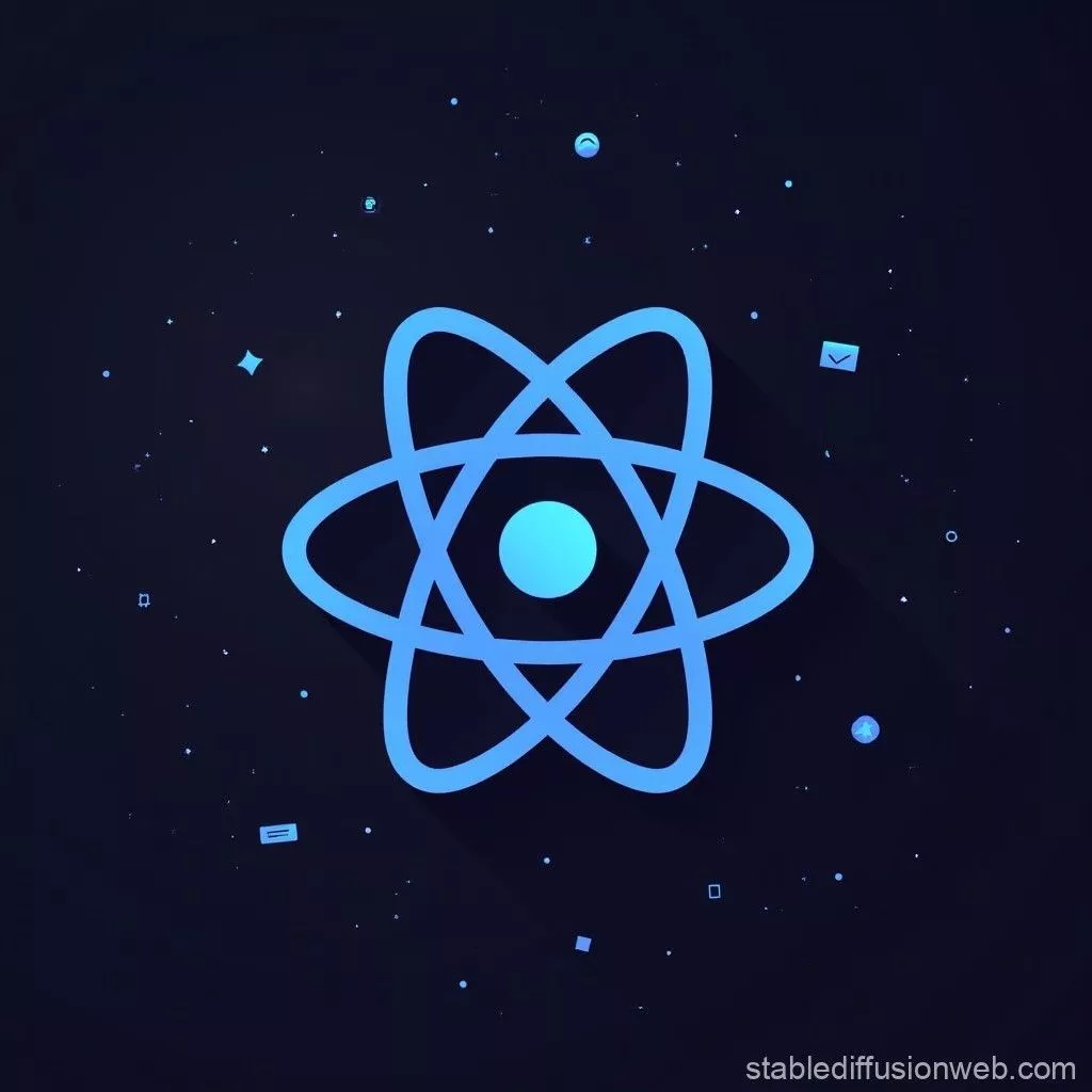 Programmer with React.js Wallpaper. Stable Diffusion Online