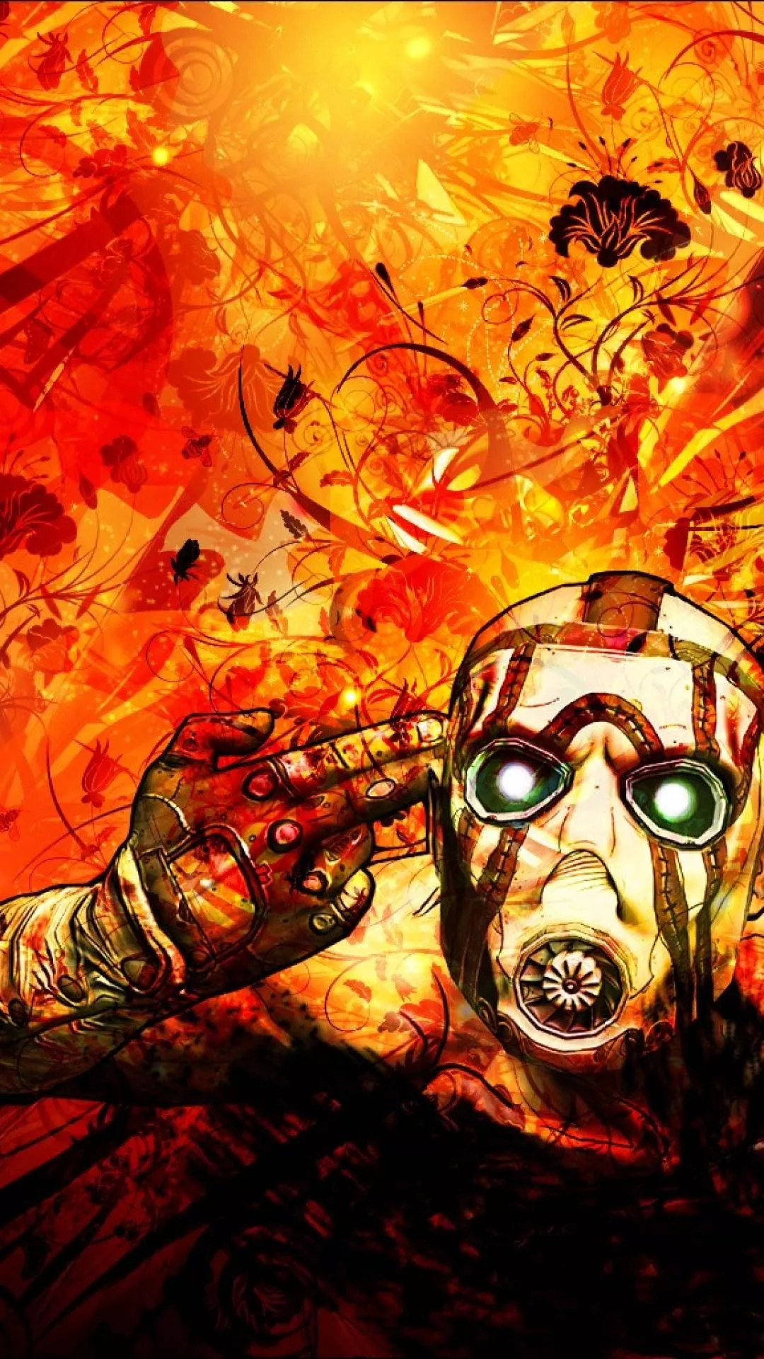 An iPhone With A Colorful Borderlands