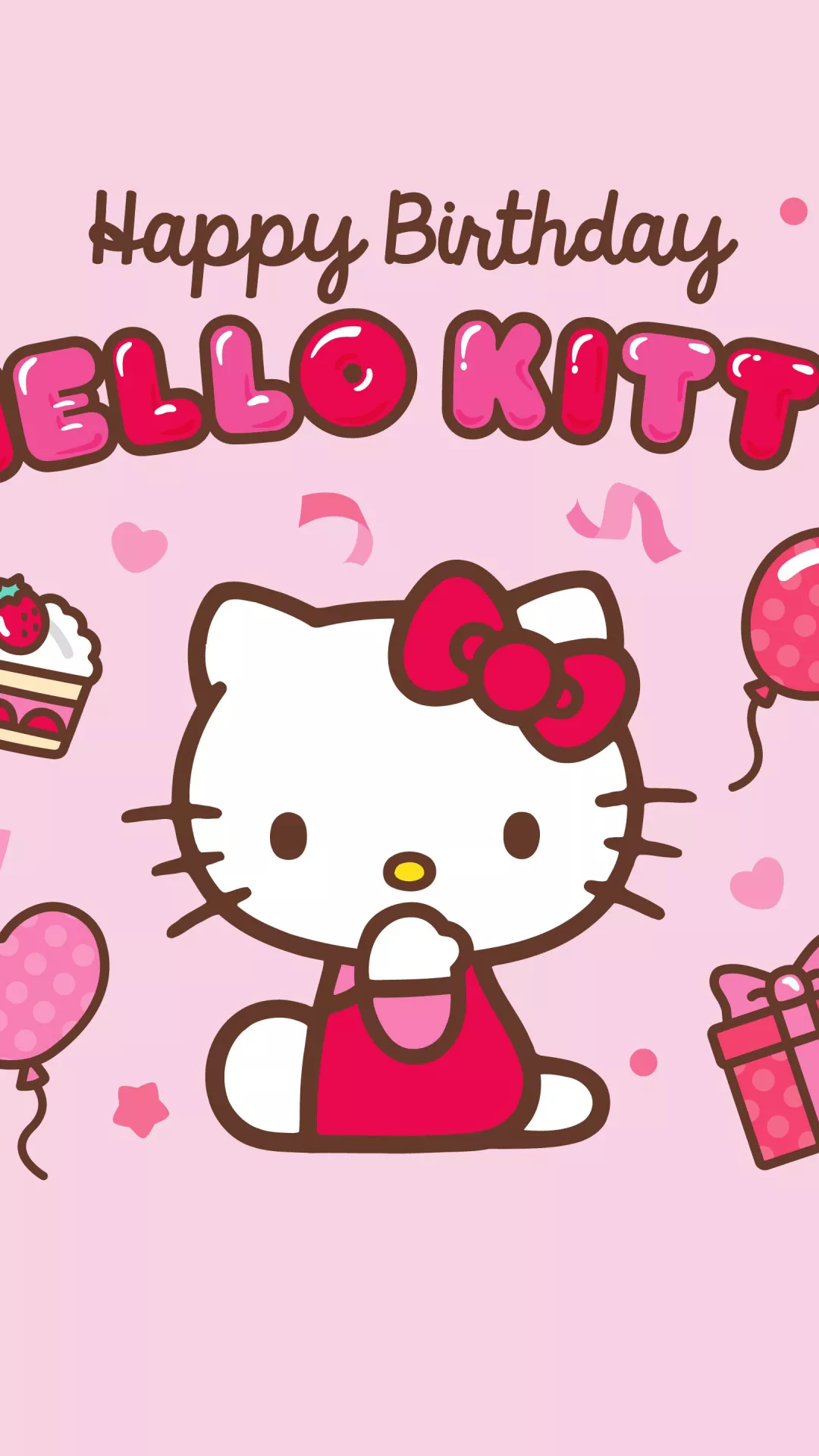 Happy Birthday Wallpaper 4K, Hello