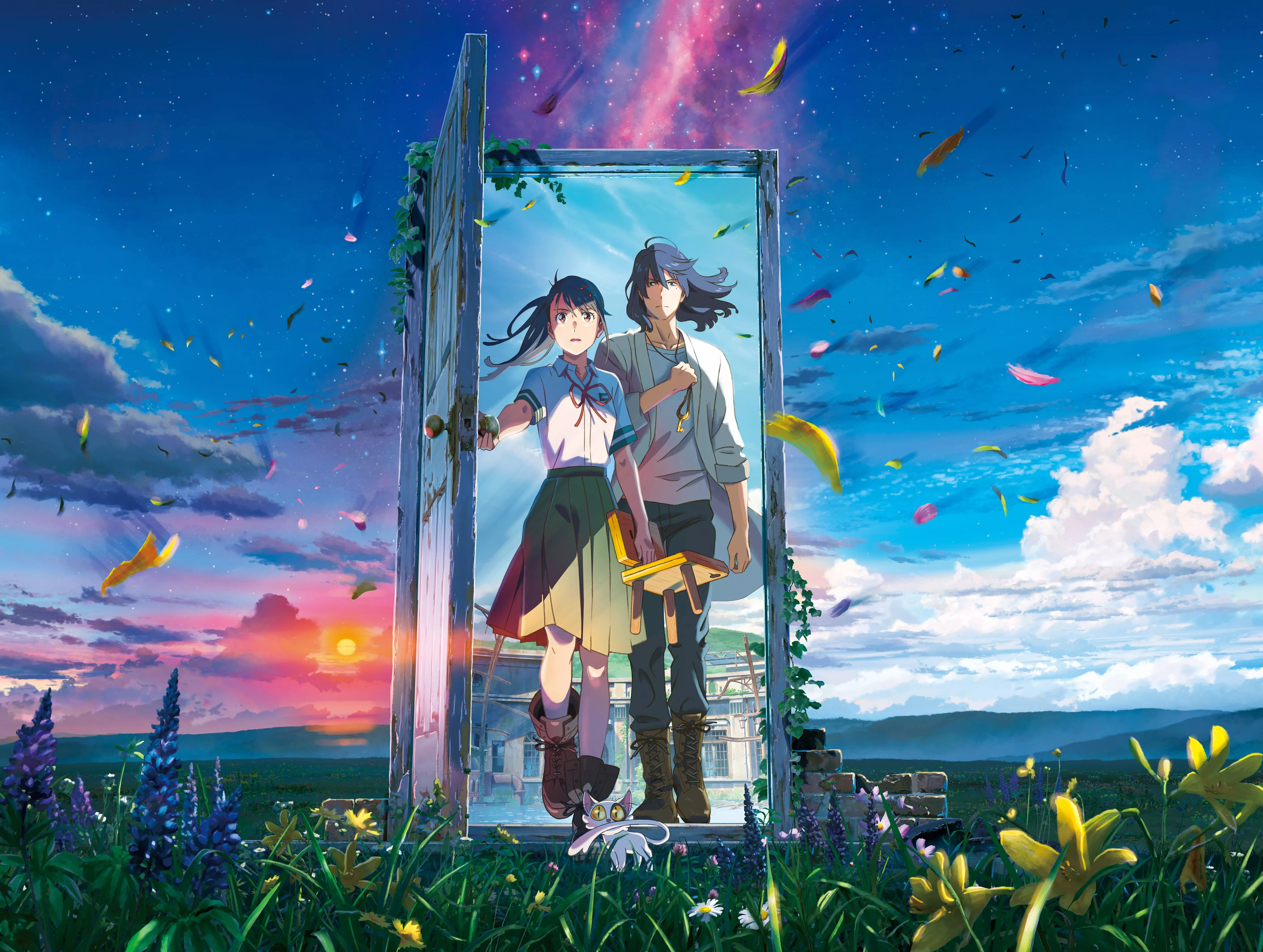 Suzume no Tojimari Wallpaper 4K, Anime movie, Suzume, 5K