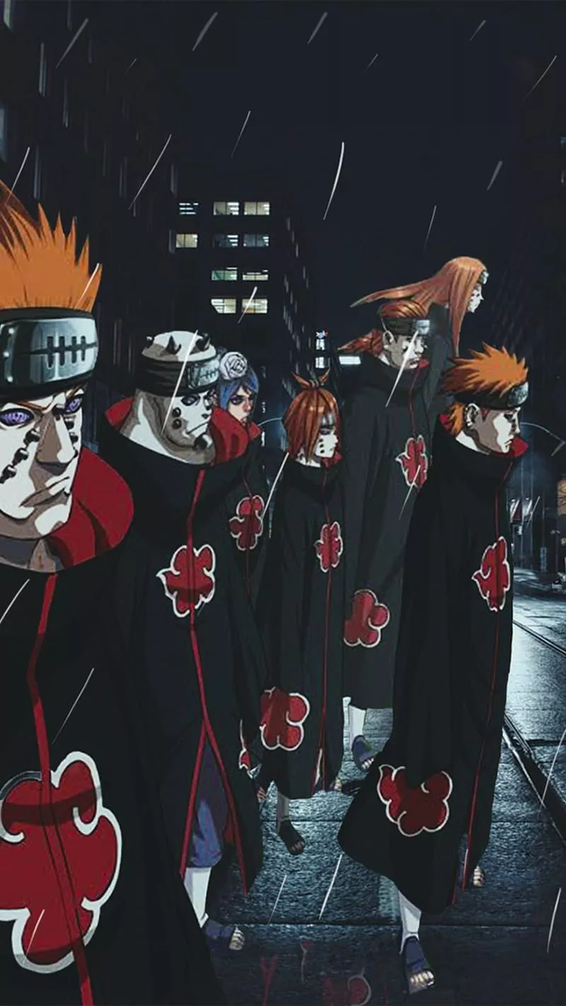 Pain, naruto, art, Anime, HD phone