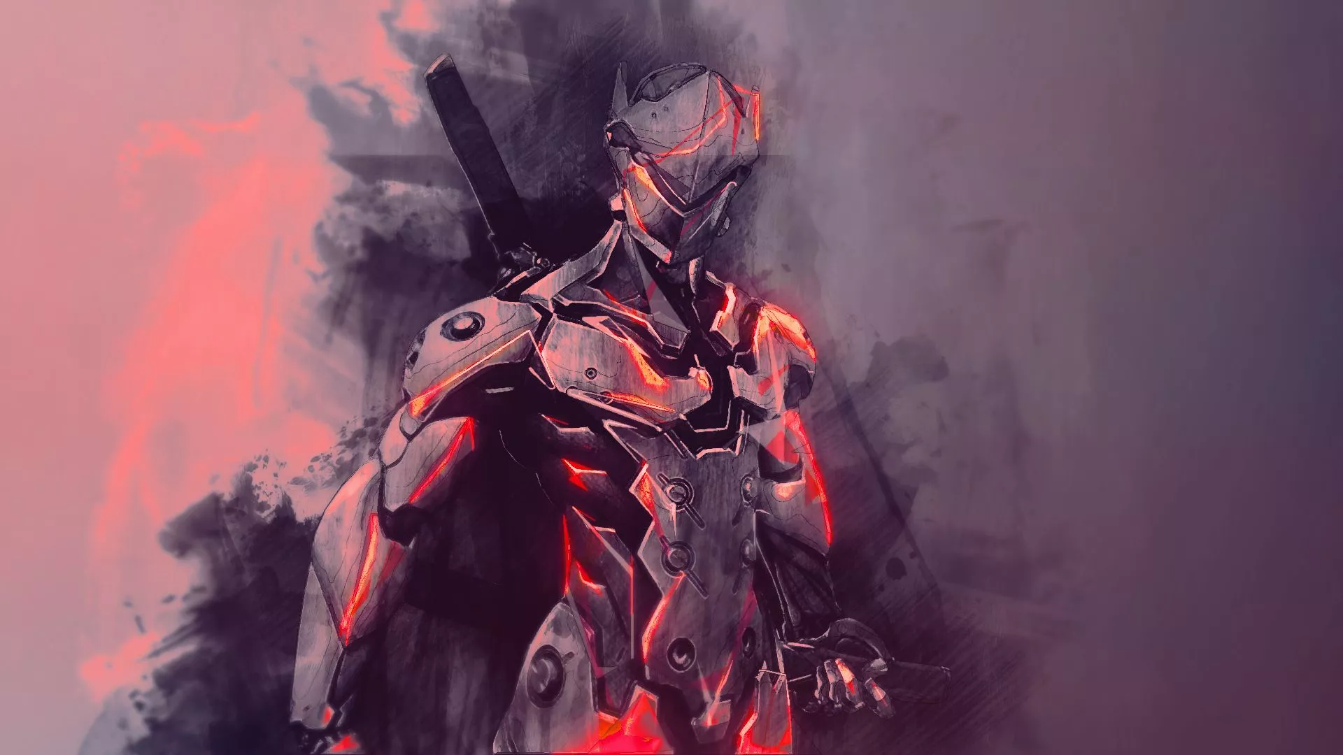 Genji Overwatch HD Wallpaper