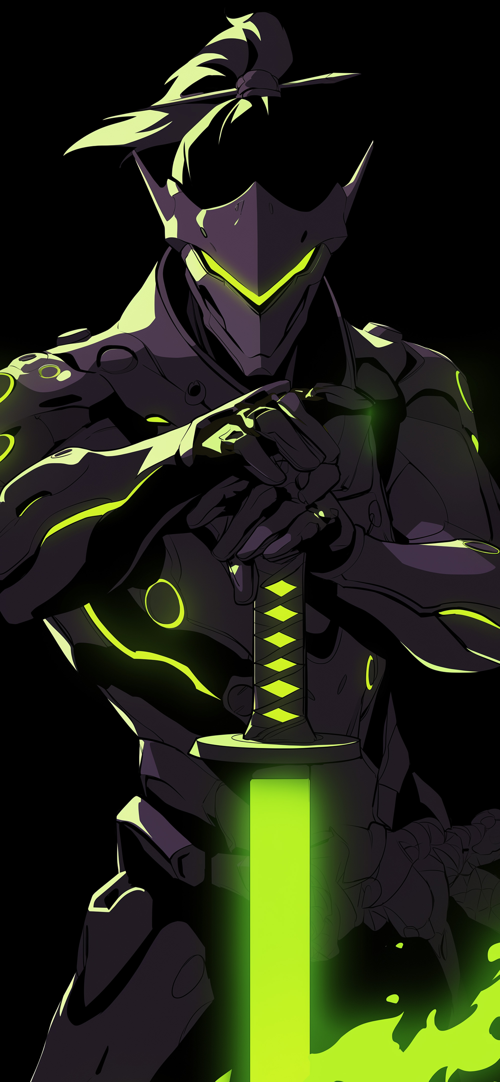 Overwatch Genji Dragon Blade Glowing