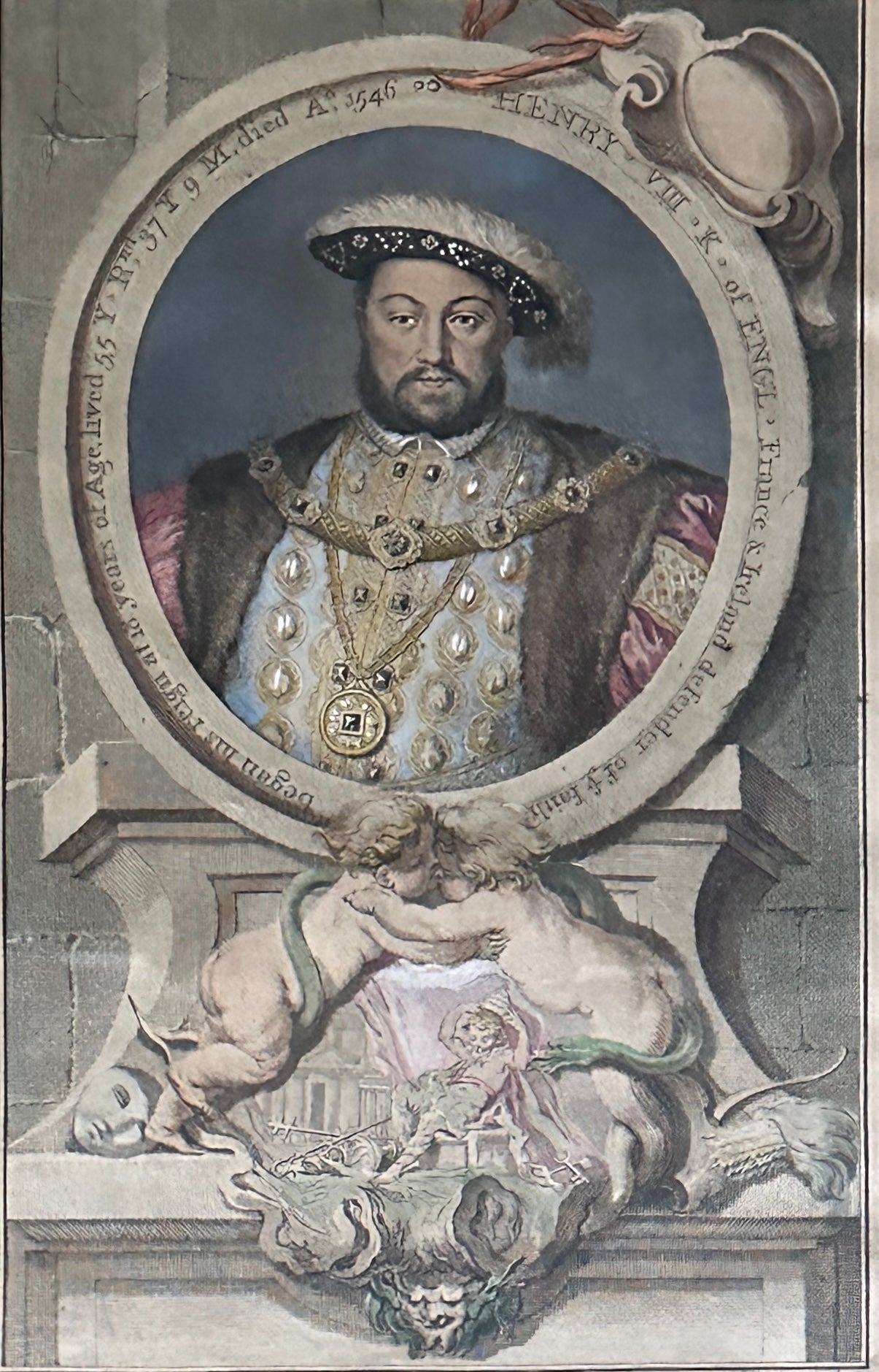 Portrait of Henry VIII Jacob Houbraken