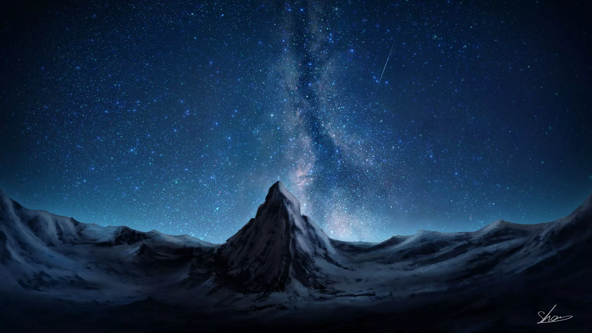 Resolution 4K Night Sky Concept Art