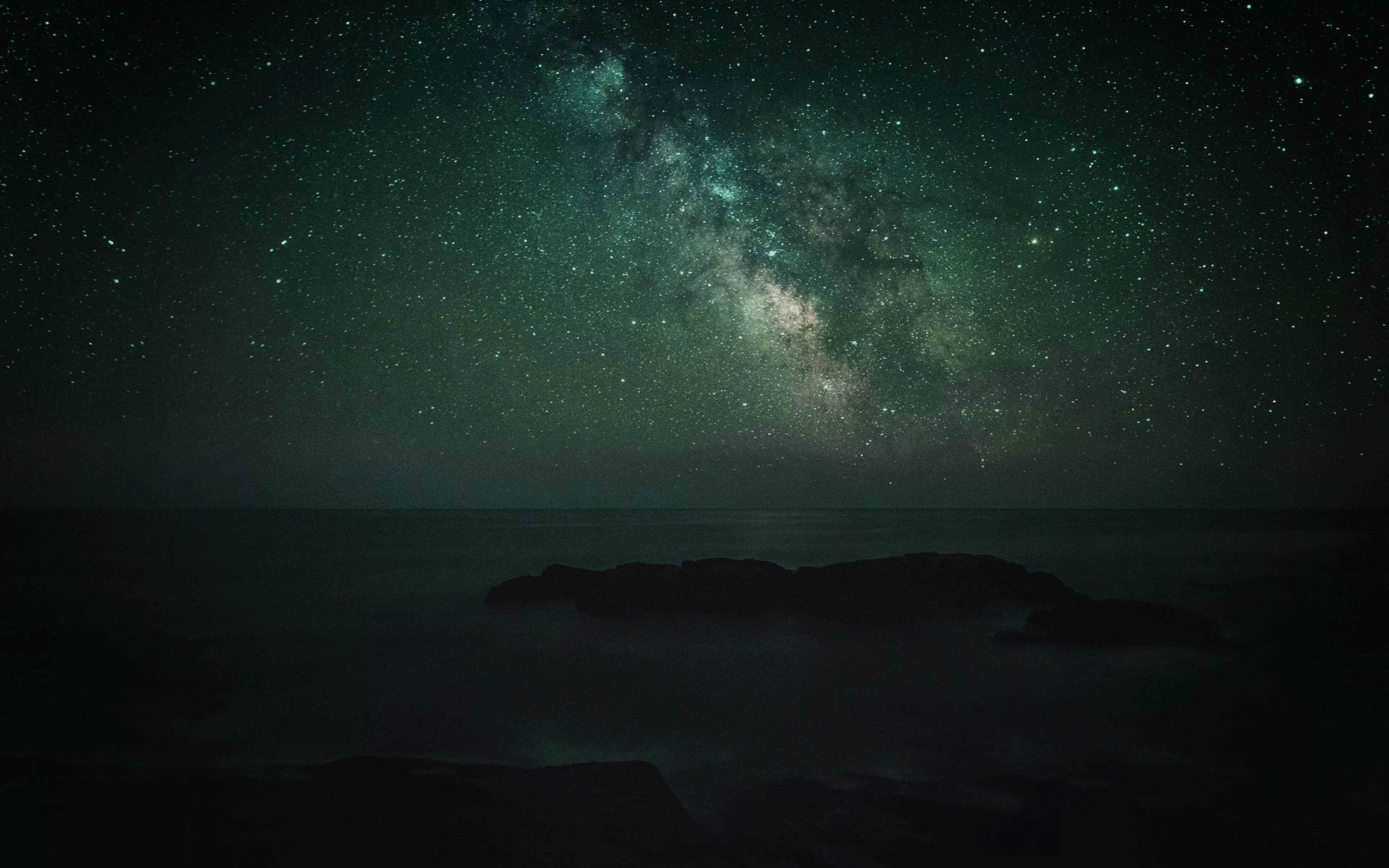 Aurora Star Dark Night Sky Nature