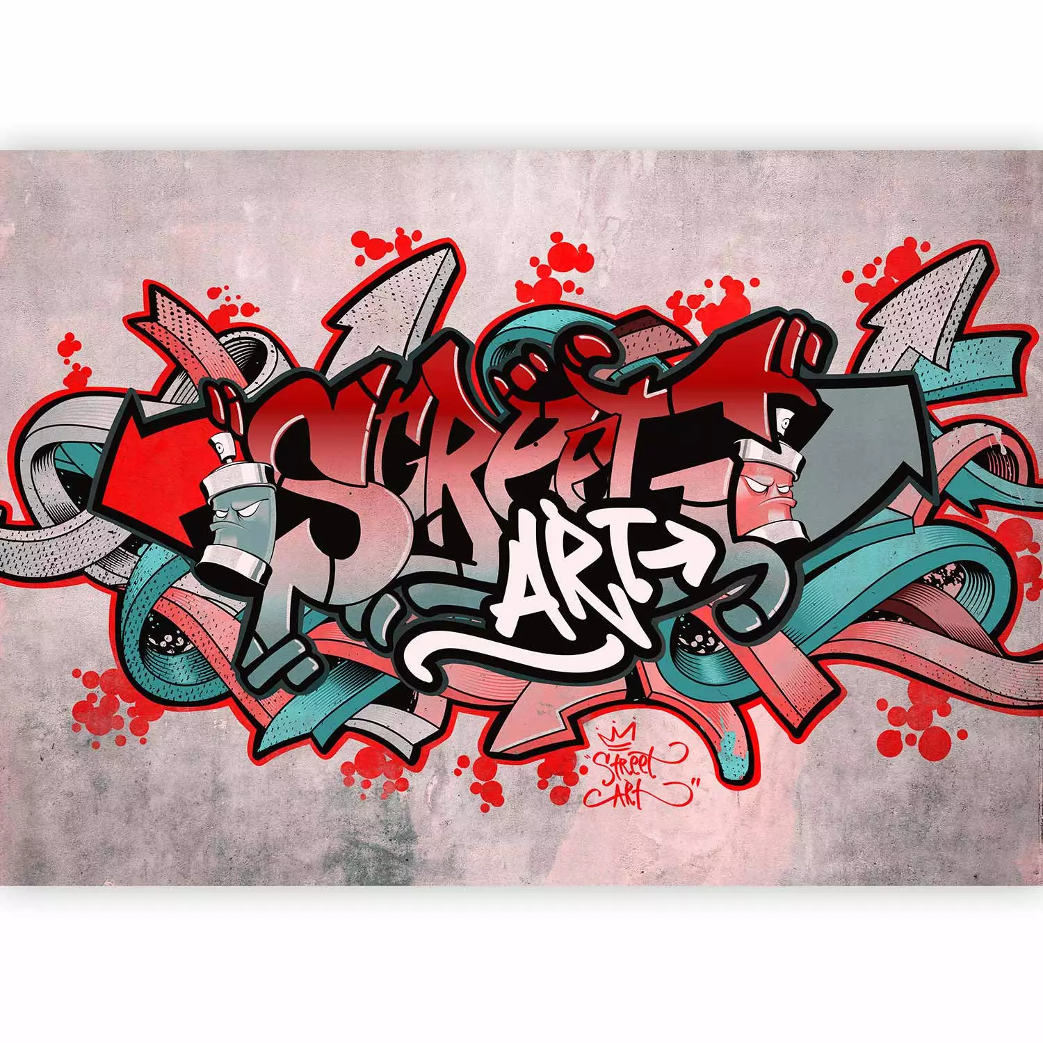 Wall Mural Street Classic (Red)