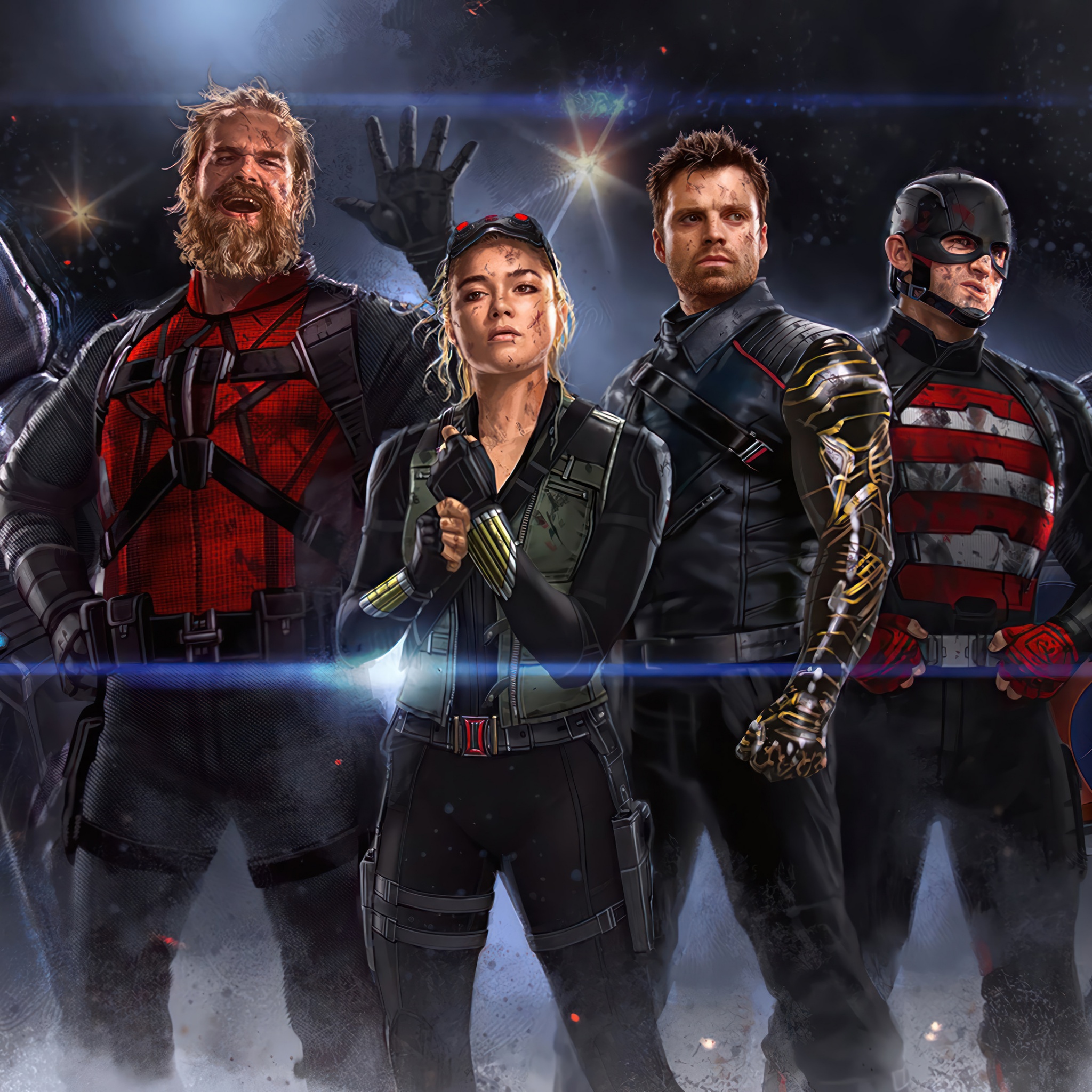 Thunderbolts Wallpaper 4K, Marvel