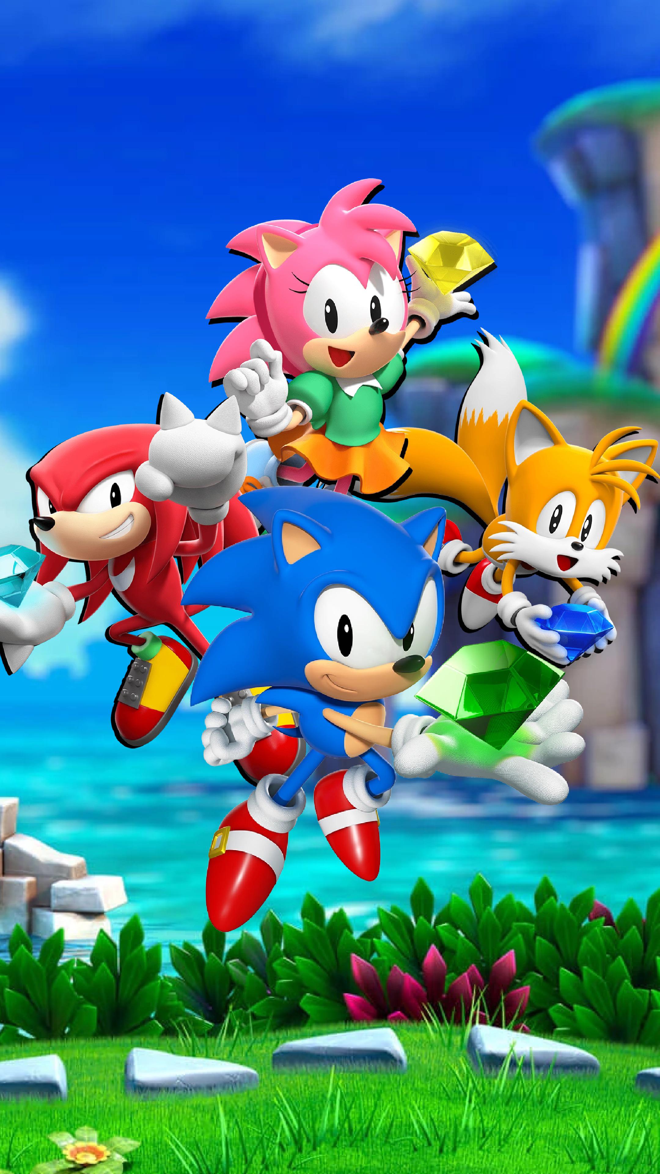 Sonic Superstars Mobile Wallpaper