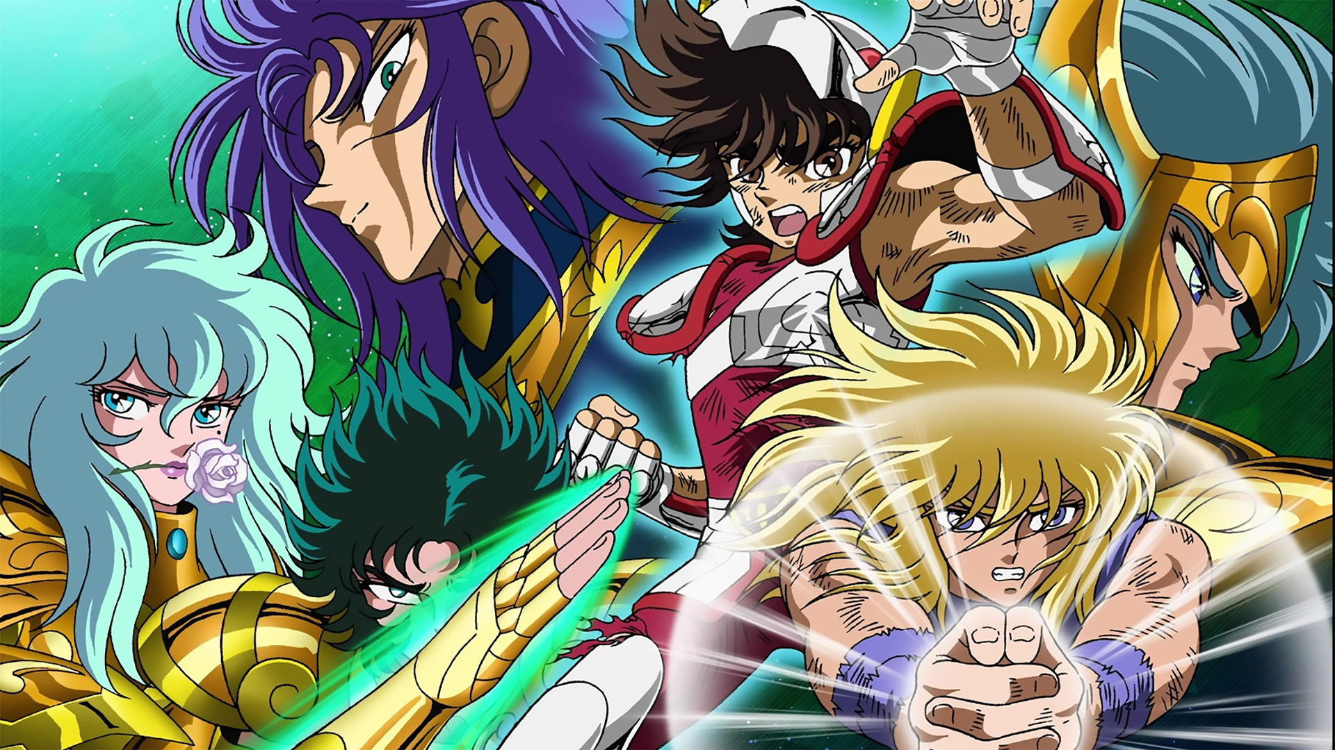 Saint Seiya Wallpaper: Zodiac Heroes Unite